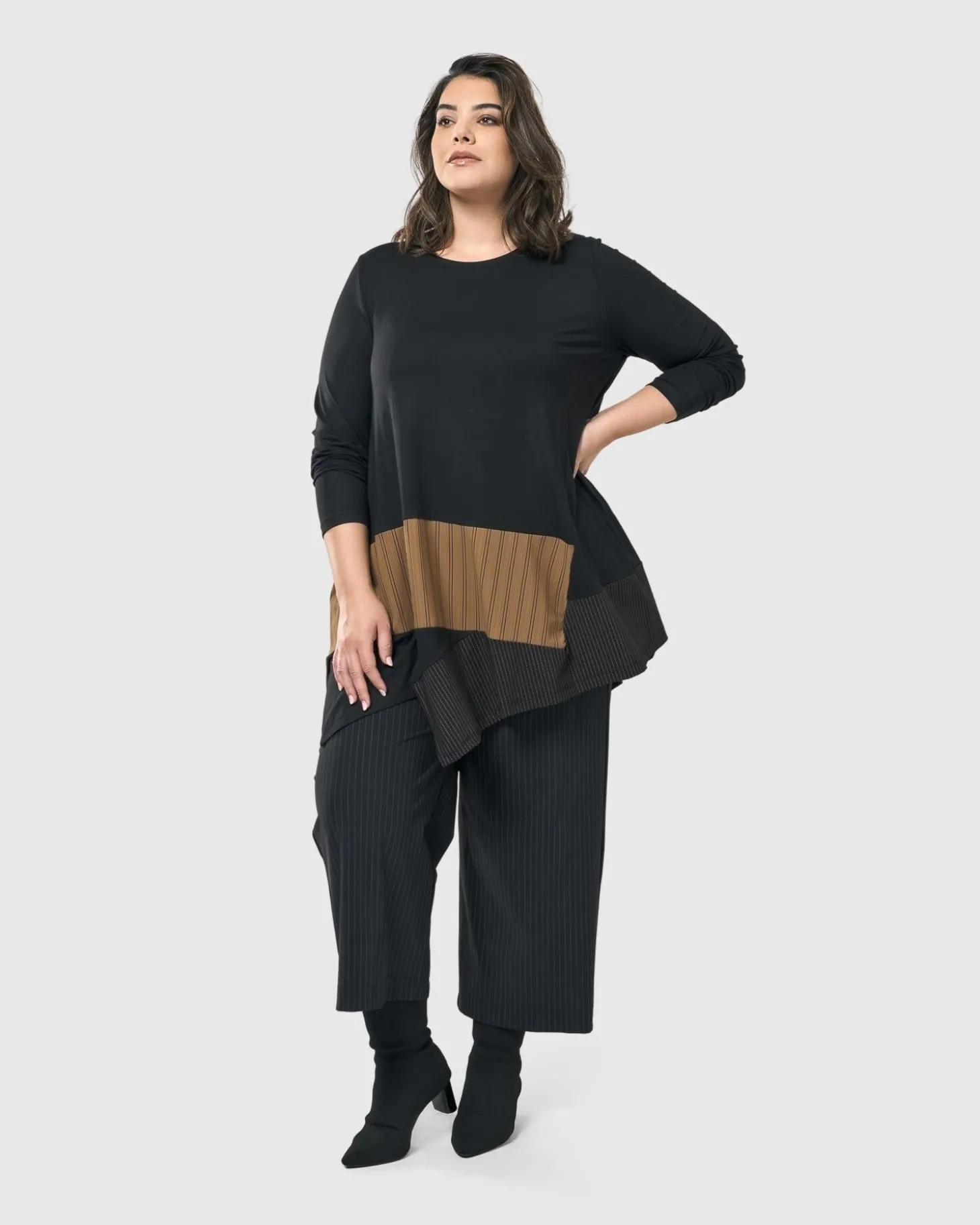 Women Alembika Sequoia Swing Tunic Top, Coffee