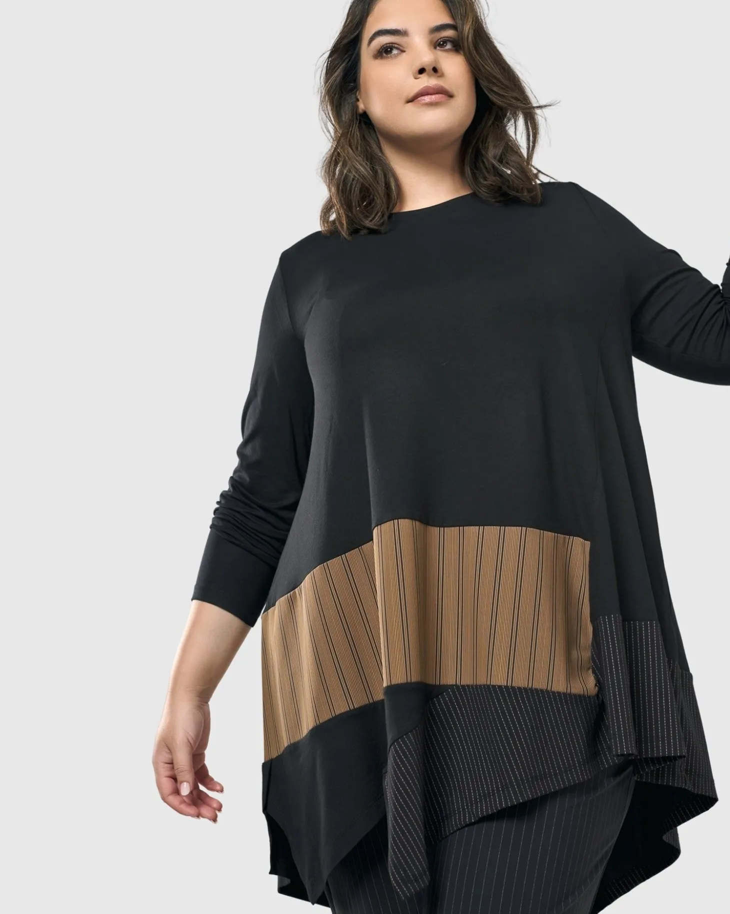 Women Alembika Sequoia Swing Tunic Top, Coffee