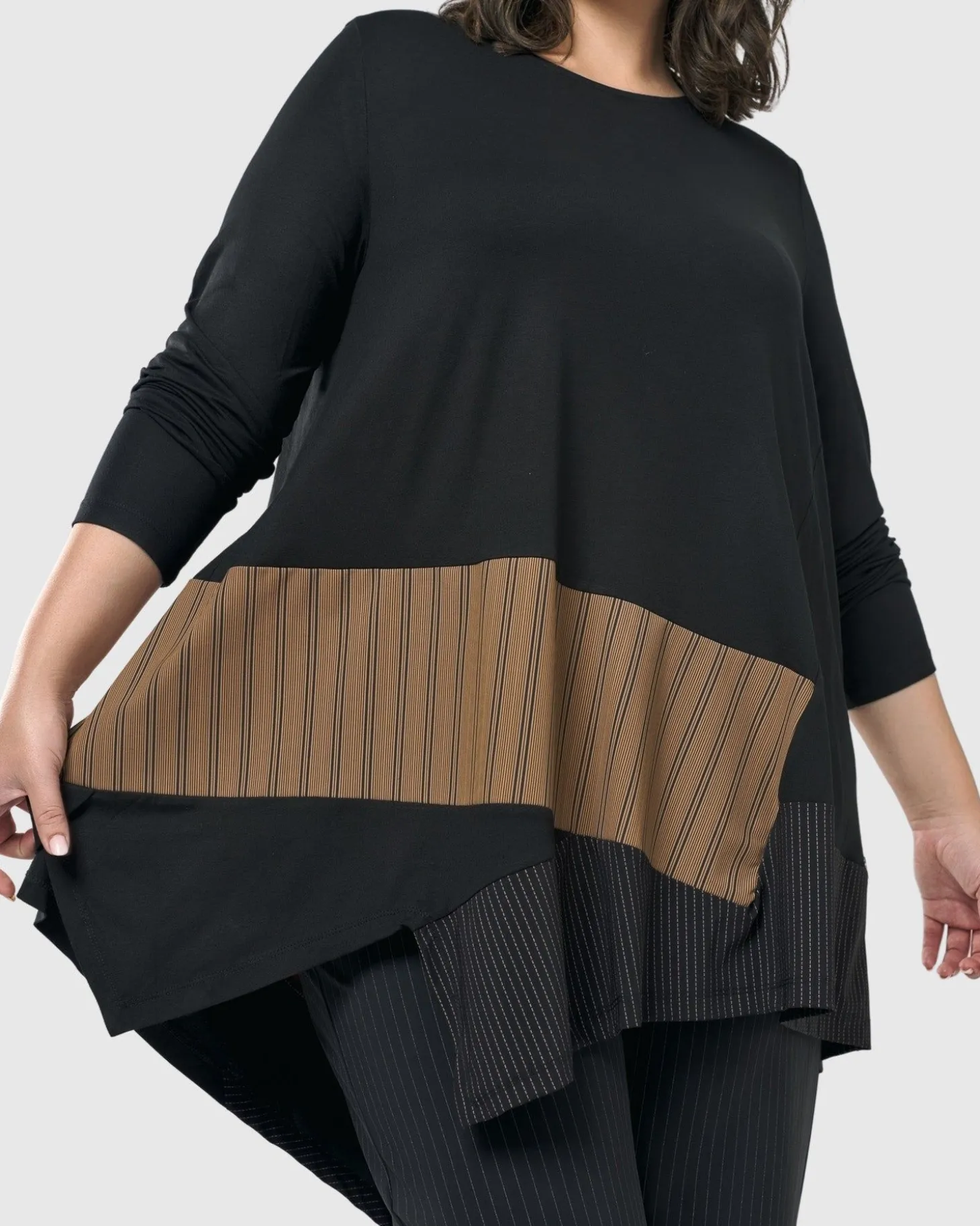 Women Alembika Sequoia Swing Tunic Top, Coffee