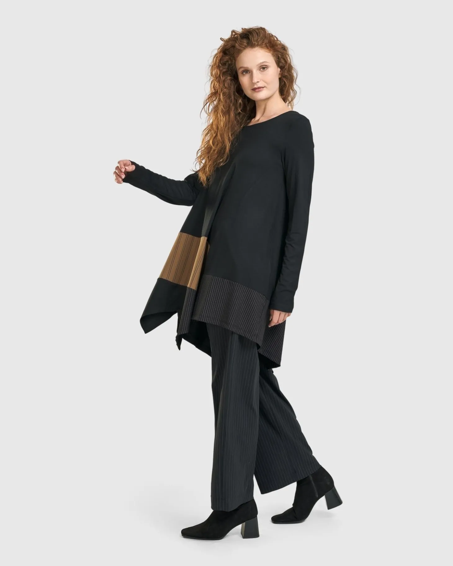 Women Alembika Sequoia Swing Tunic Top, Coffee