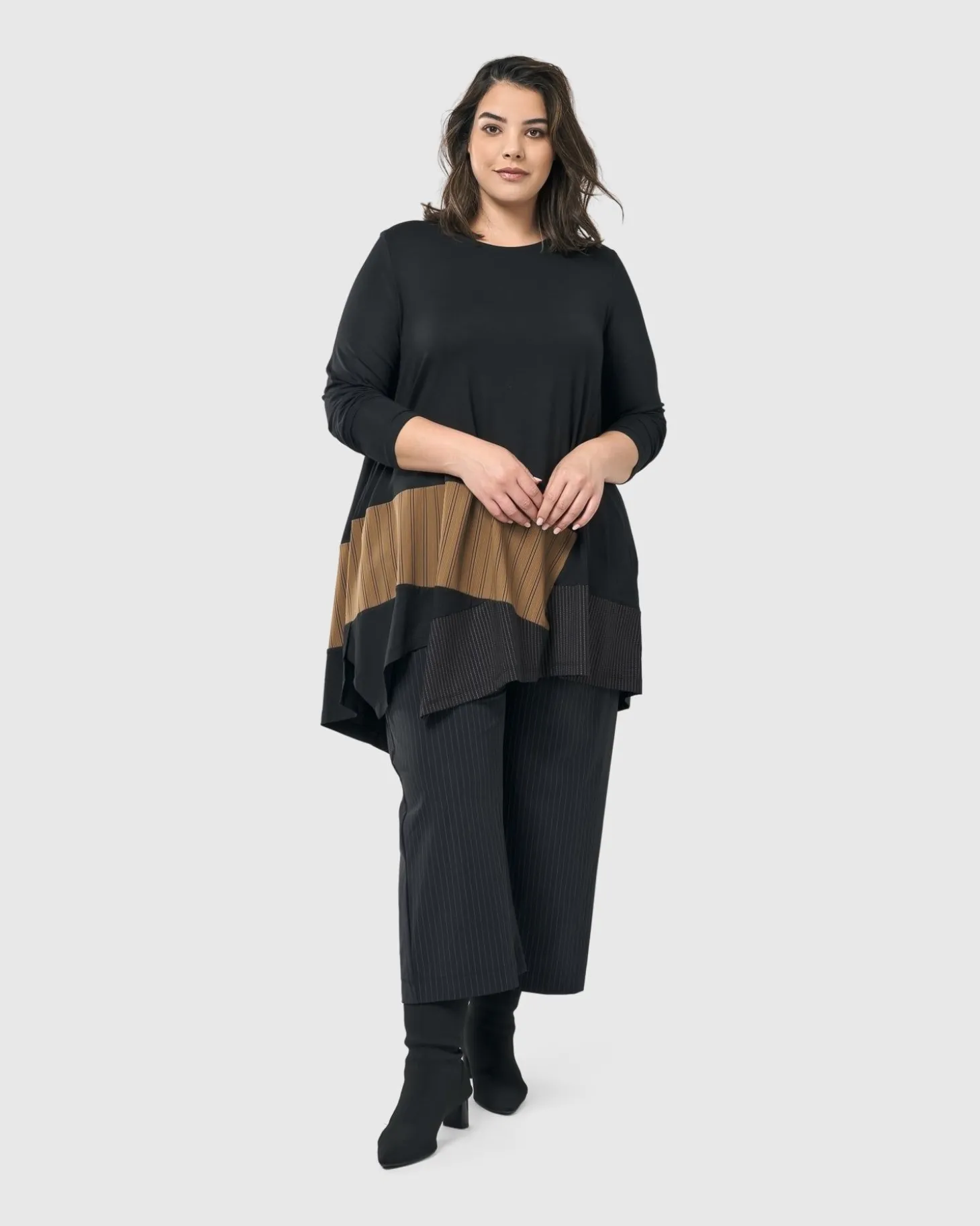 Women Alembika Sequoia Swing Tunic Top, Coffee