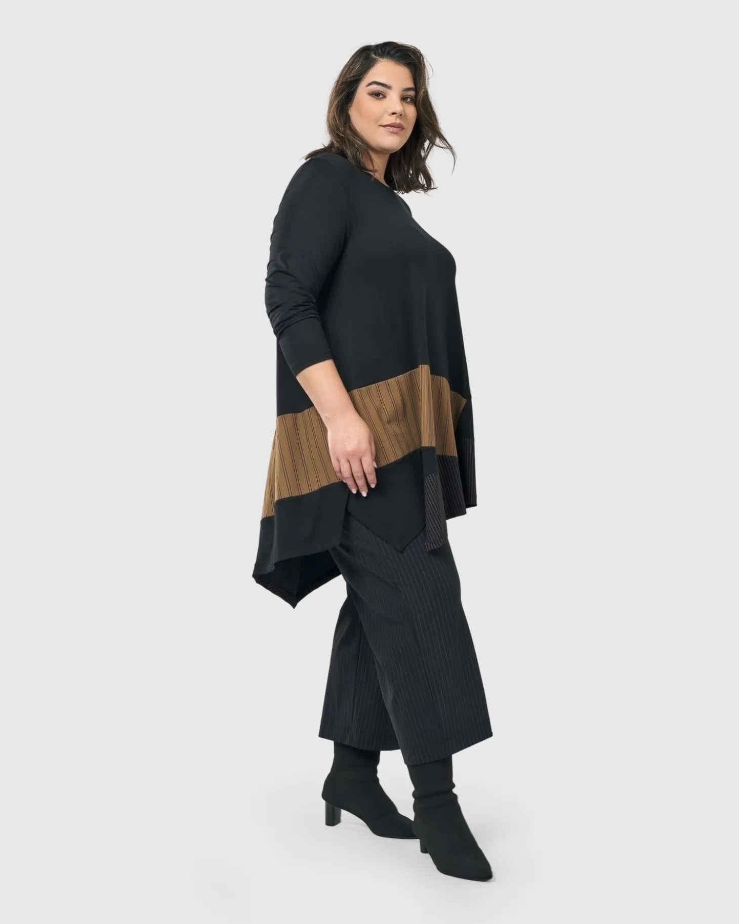 Women Alembika Sequoia Swing Tunic Top, Coffee