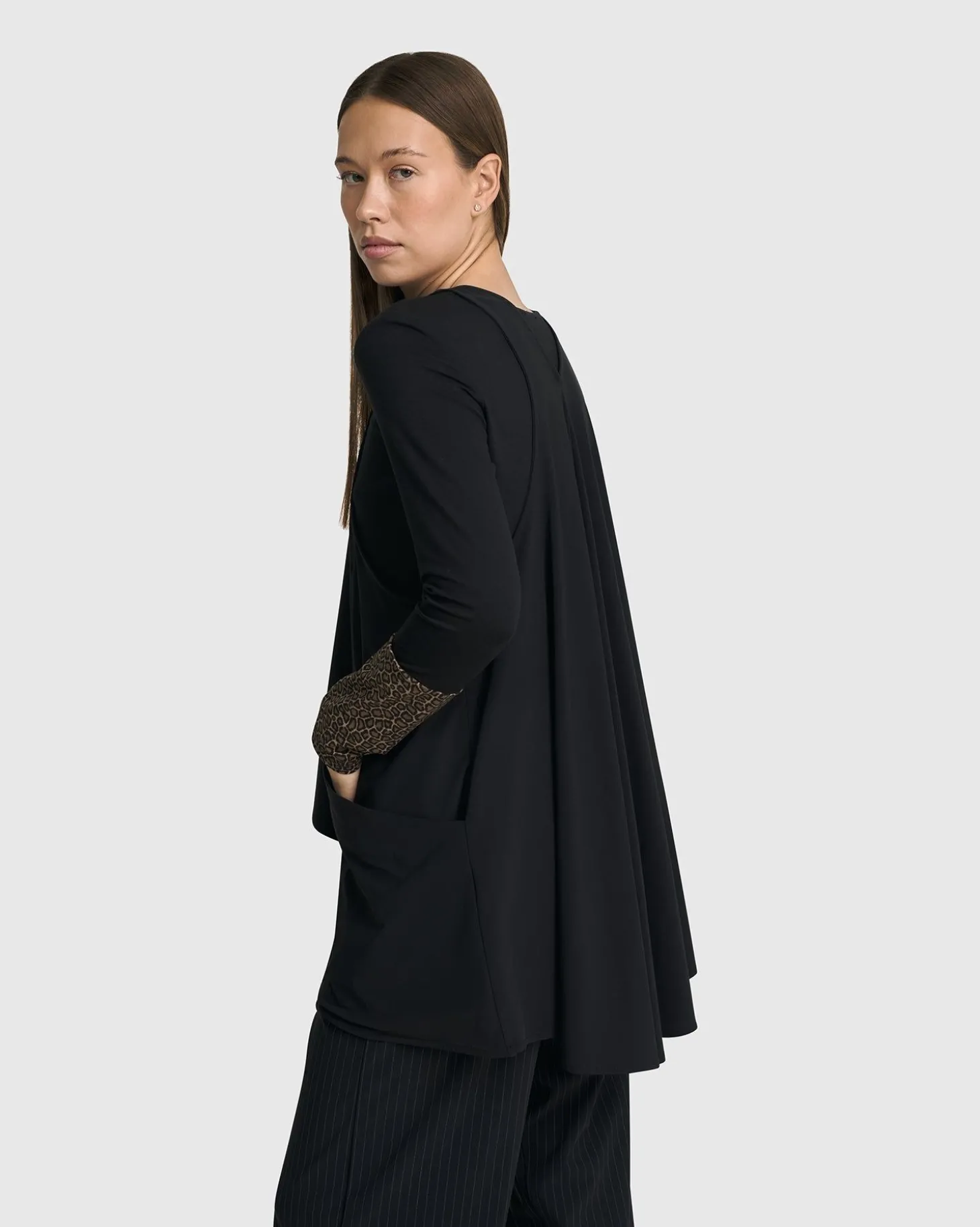 Women Alembika Shelley Apron Top, Black