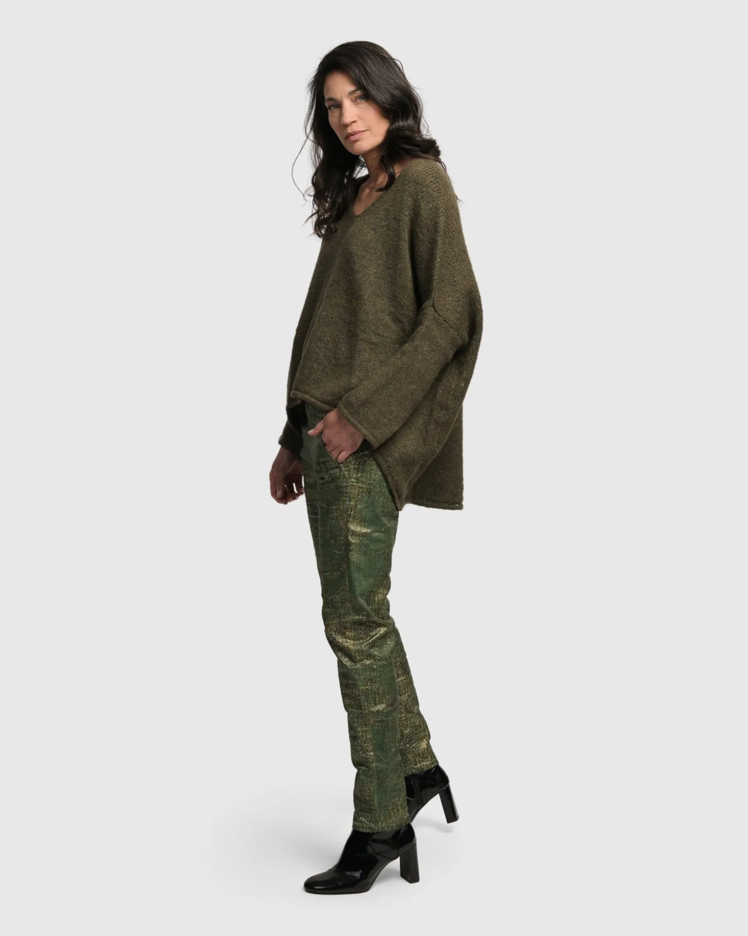 Women Alembika Siesta Oversized Sweater, Taupe