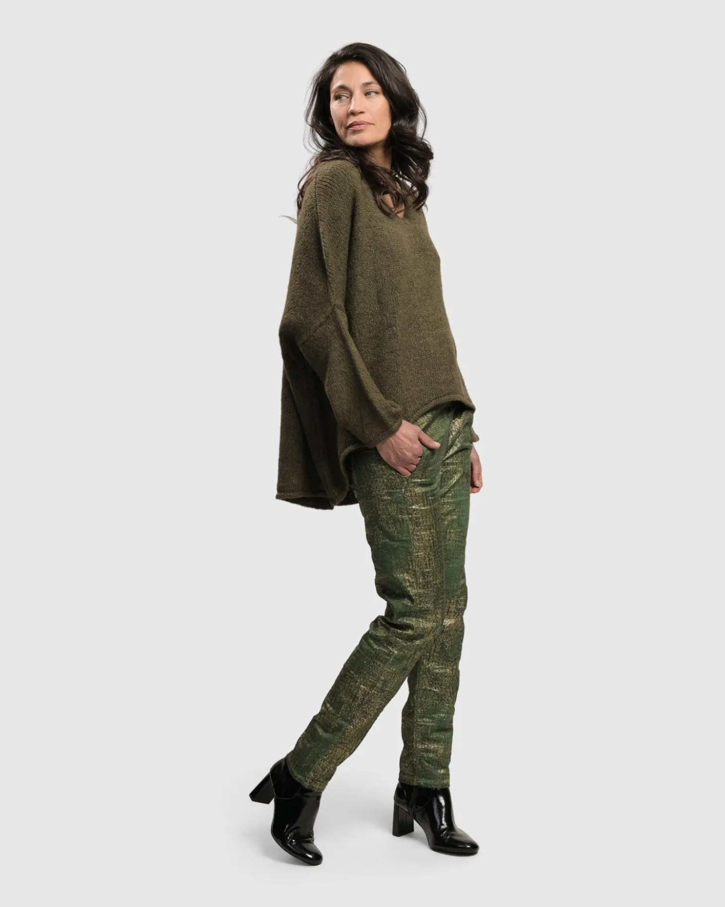 Women Alembika Siesta Oversized Sweater, Taupe