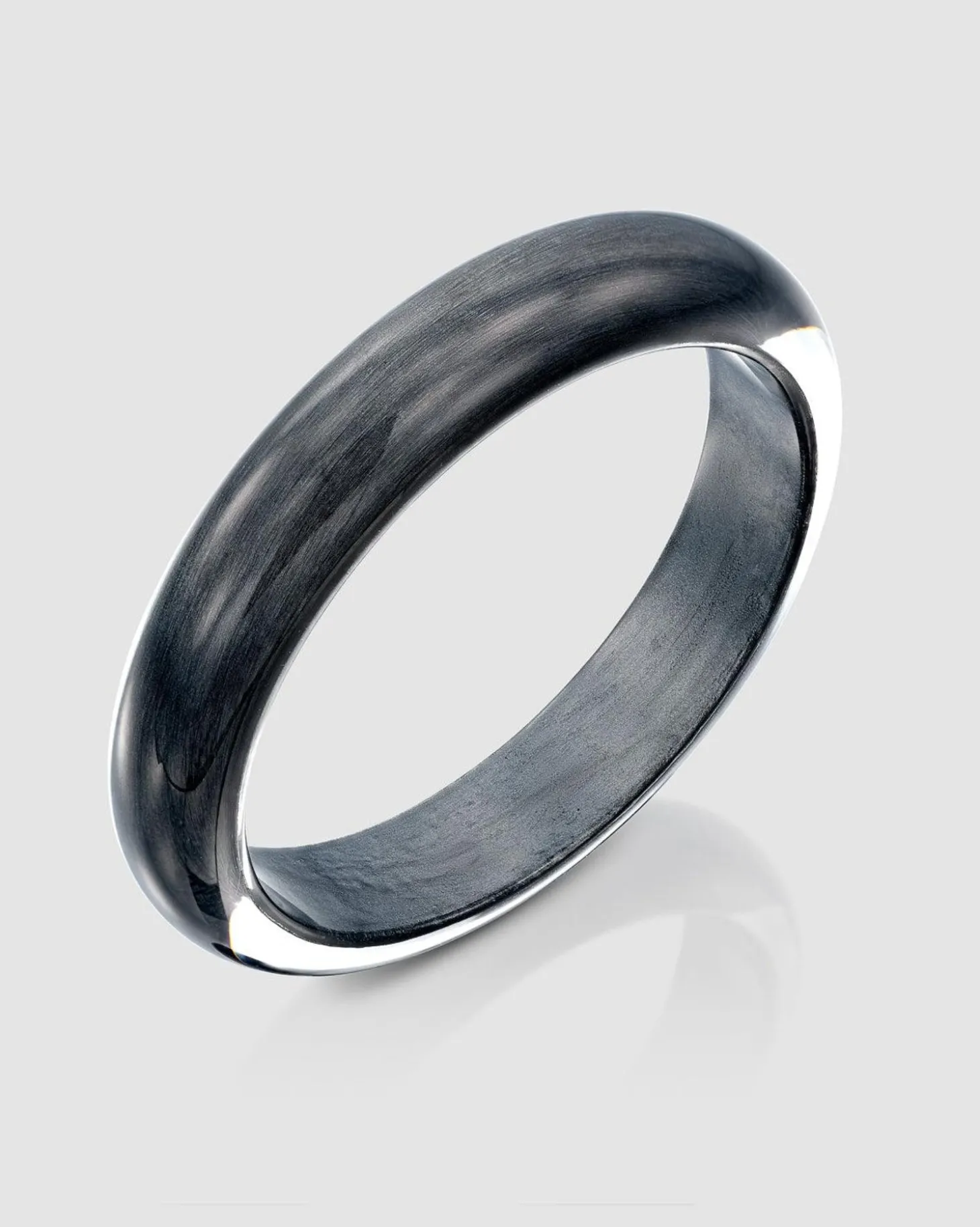Women Alembika Silver Bangle Bracelet, Metallic