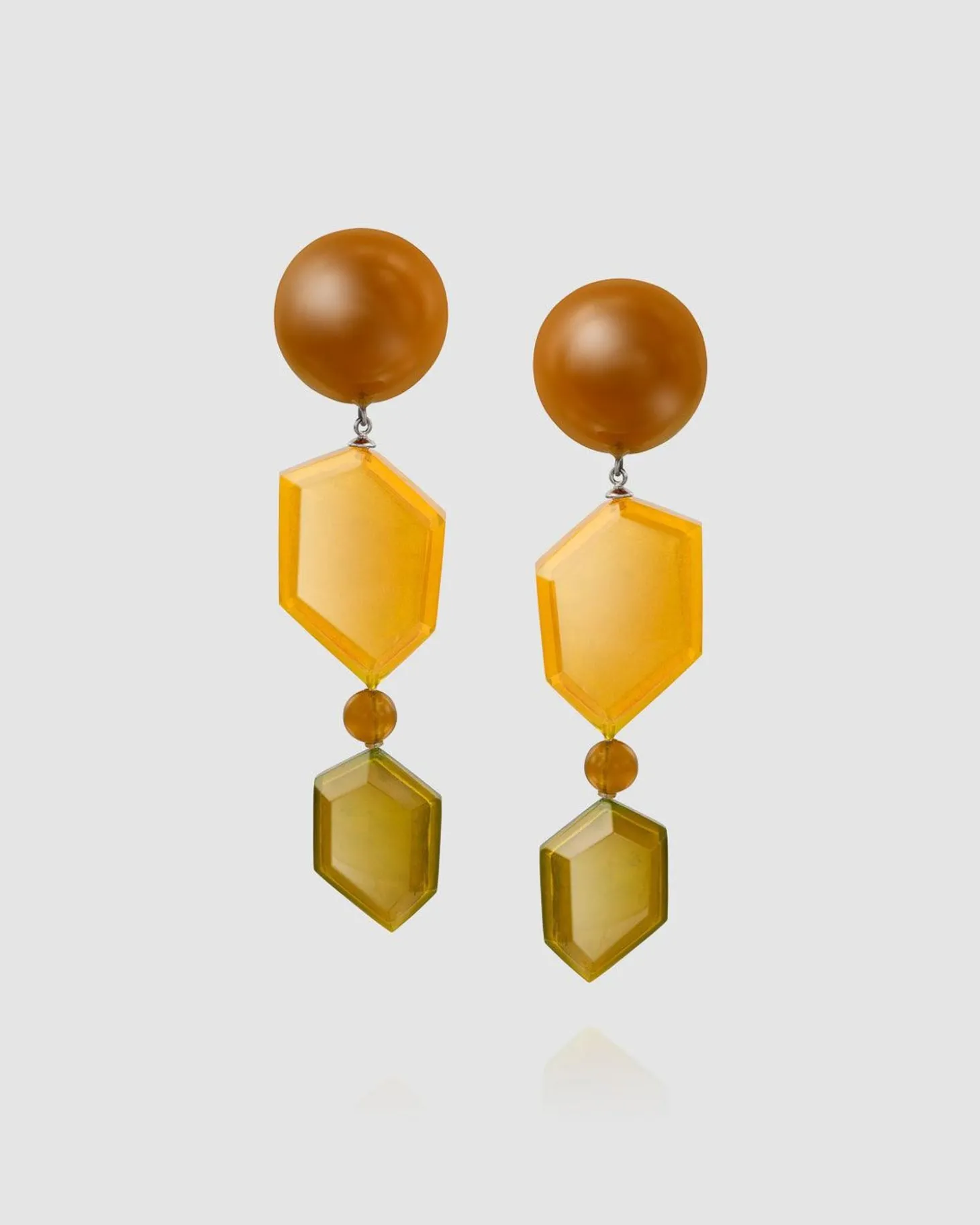 Women Alembika Spice Drop Earrings, Gold Multi