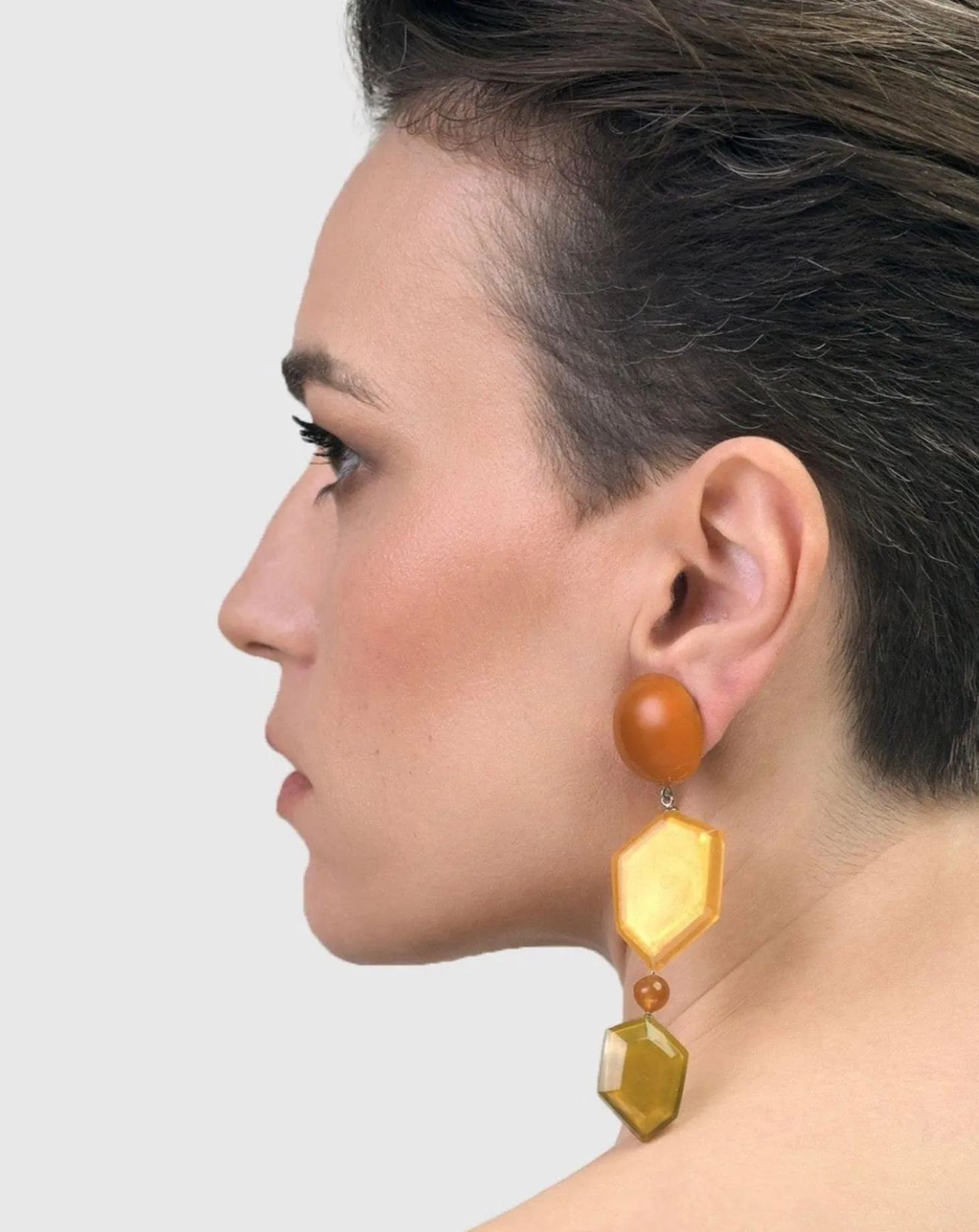 Women Alembika Spice Drop Earrings, Gold Multi
