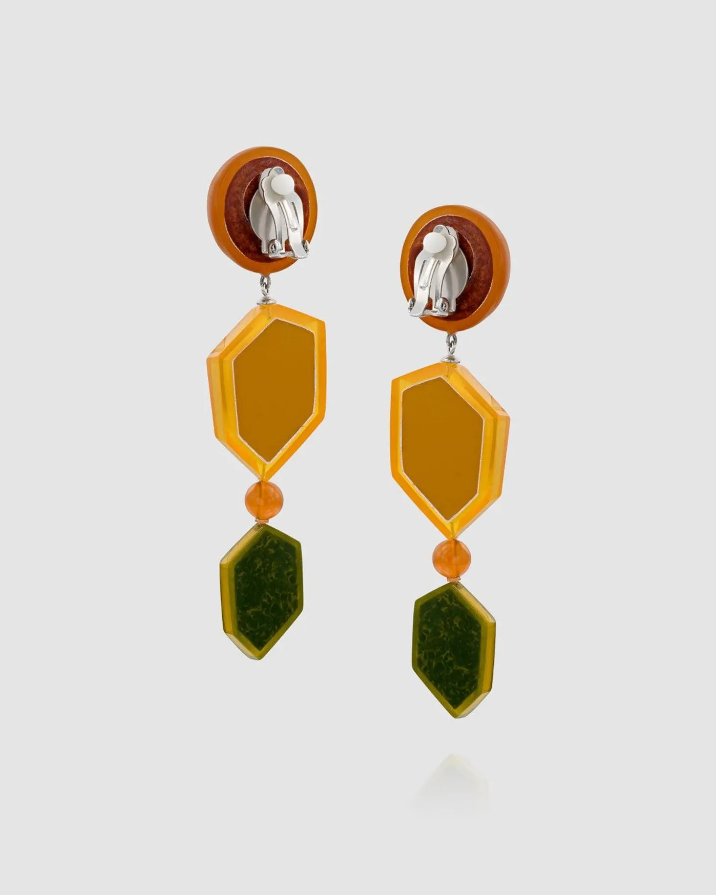 Women Alembika Spice Drop Earrings, Gold Multi