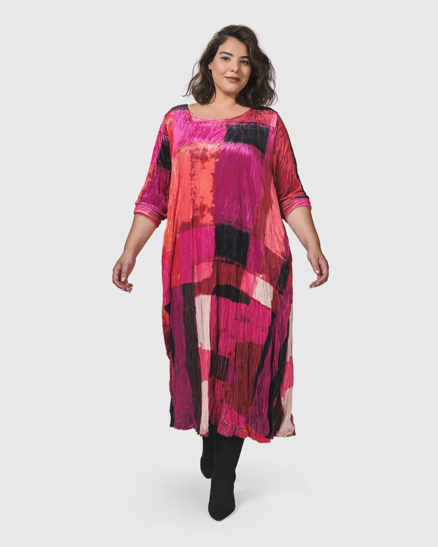 Women Alembika Sunset Strip Maxi Dress, Magenta