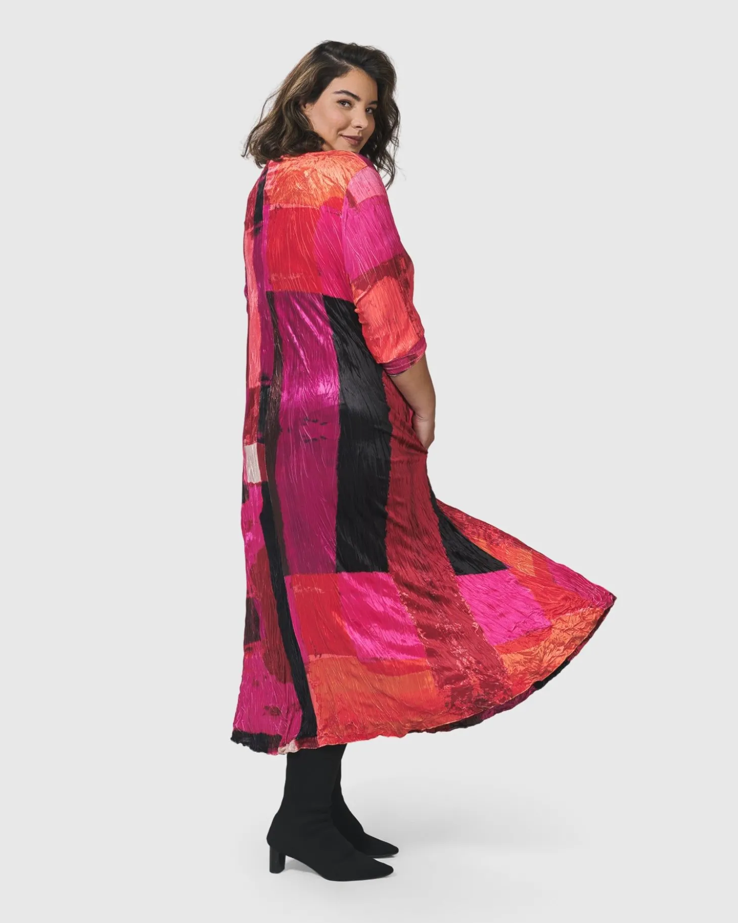 Women Alembika Sunset Strip Maxi Dress, Magenta