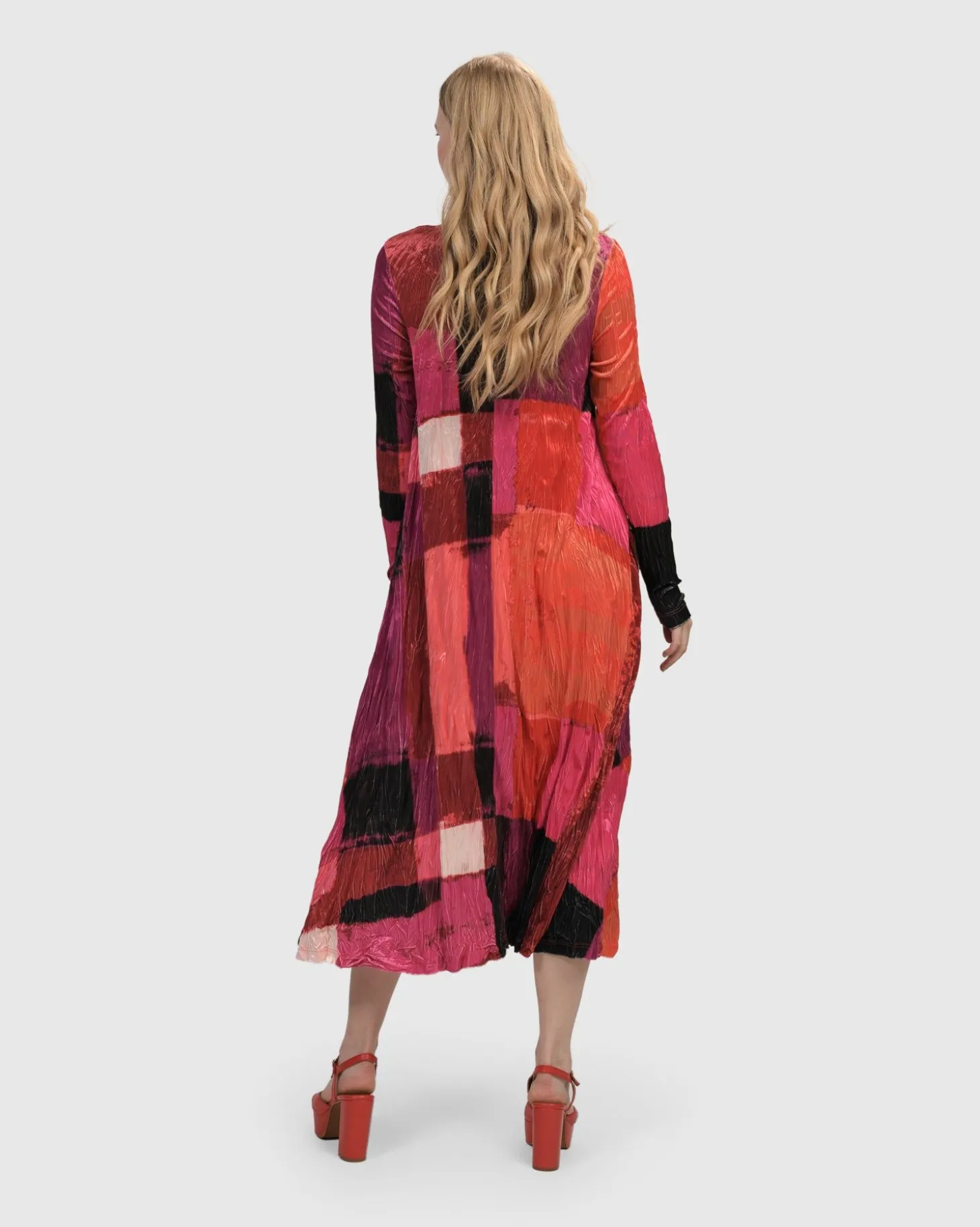 Women Alembika Sunset Strip Maxi Dress, Magenta