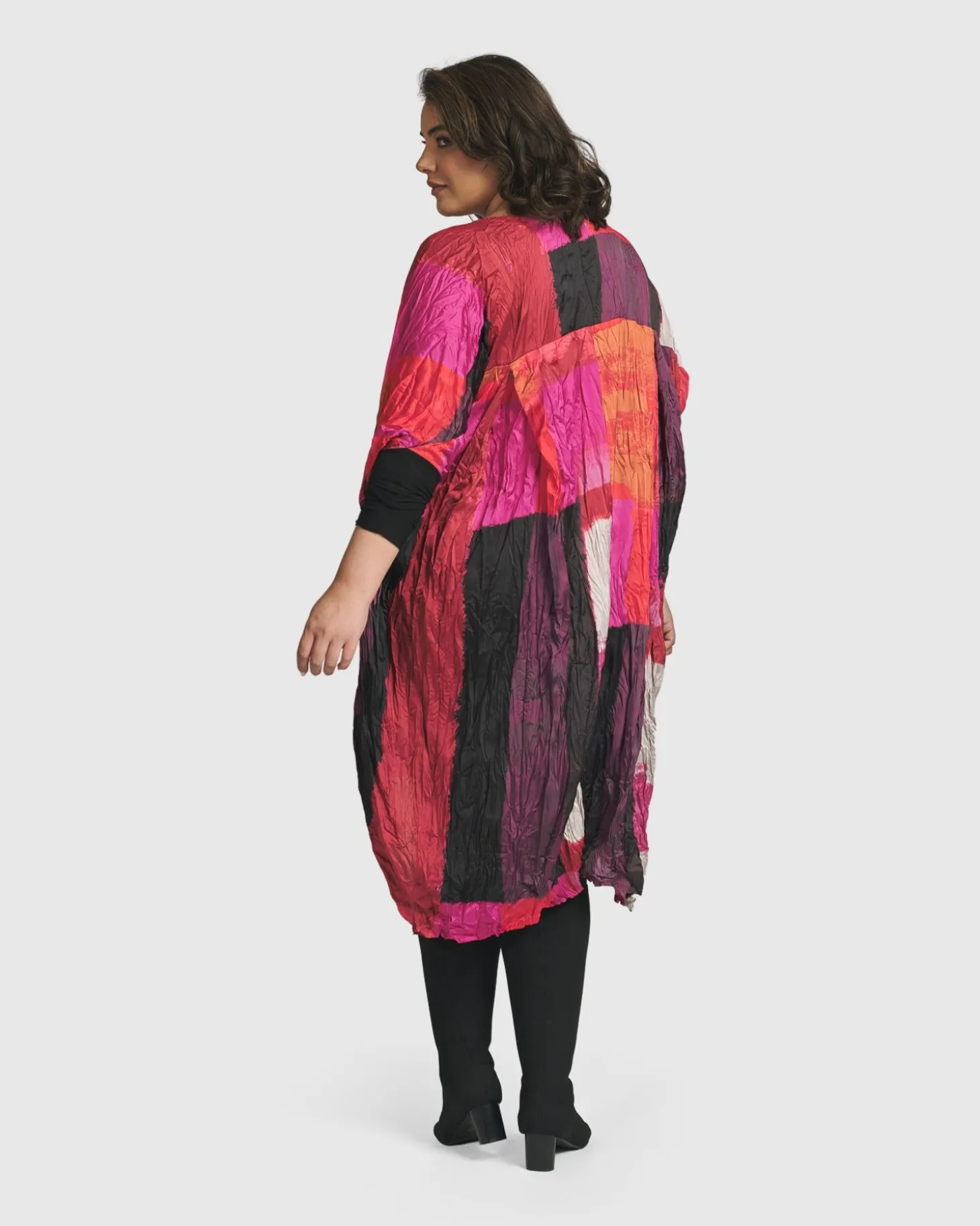 Women Alembika Sunset Strip Muumuu Dress, Magenta
