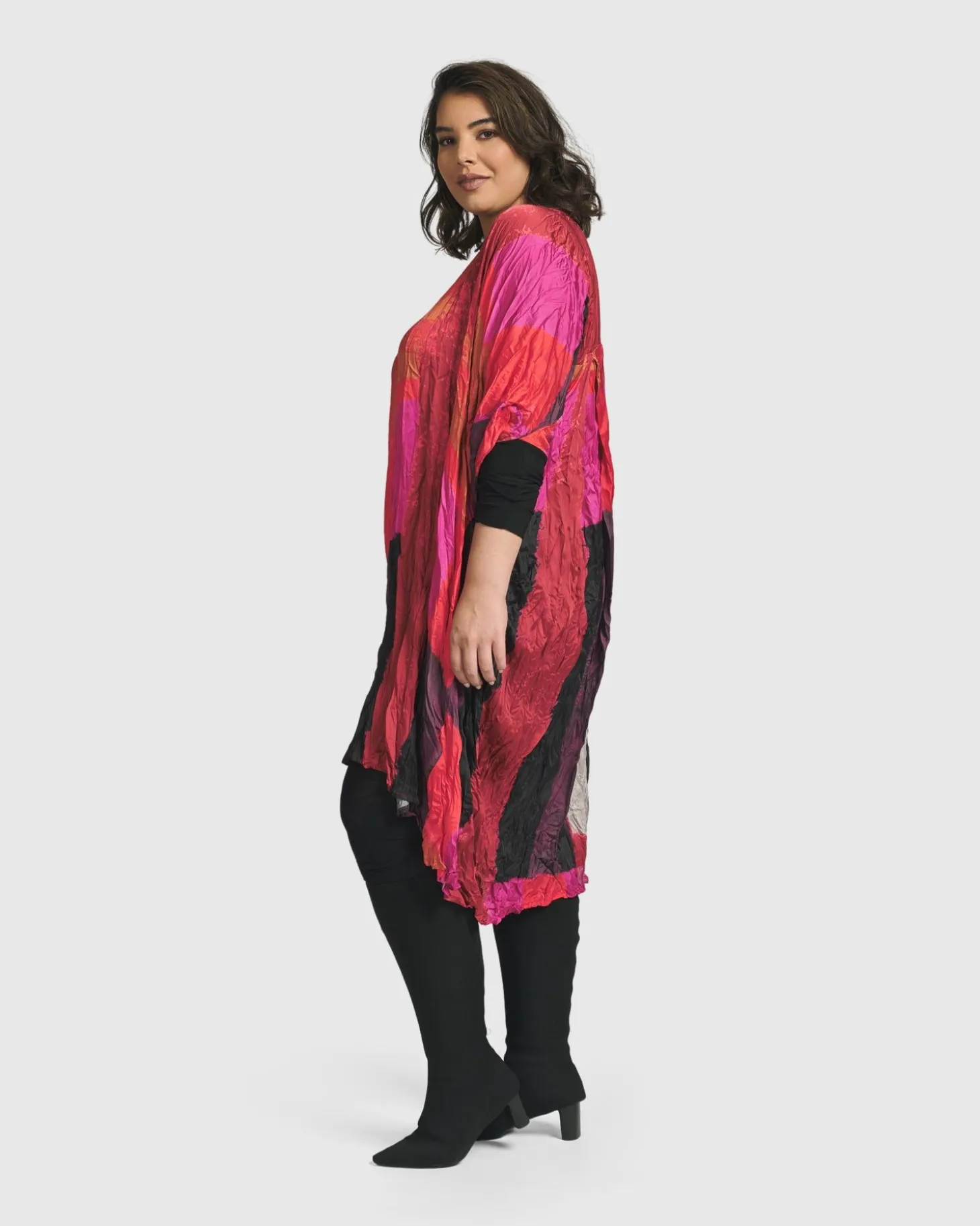Women Alembika Sunset Strip Muumuu Dress, Magenta