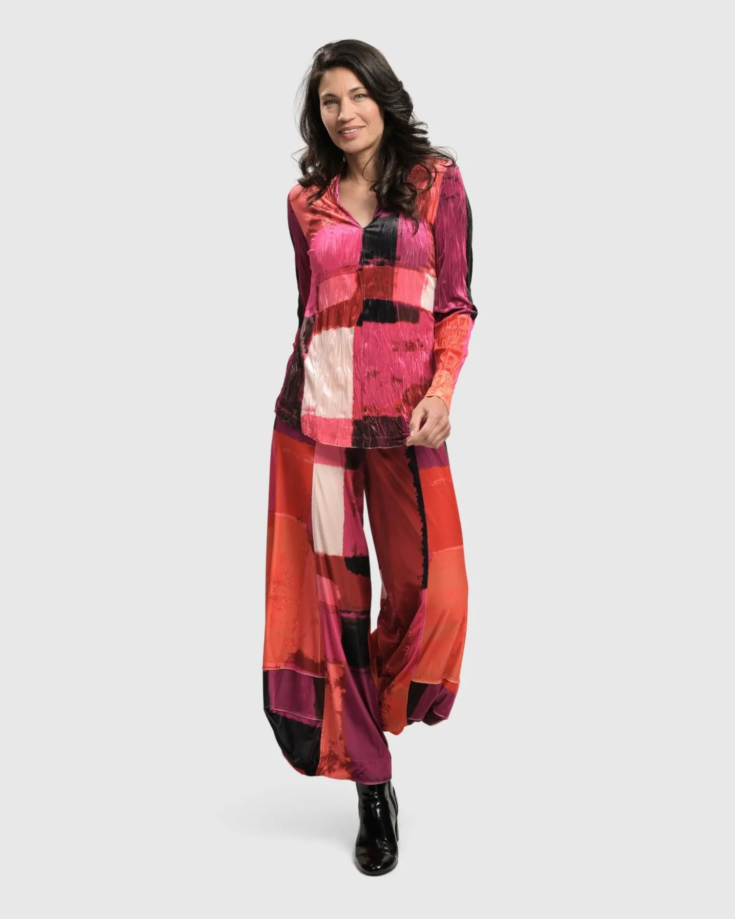 Women Alembika Sunset Strip Punto Pants, Magenta