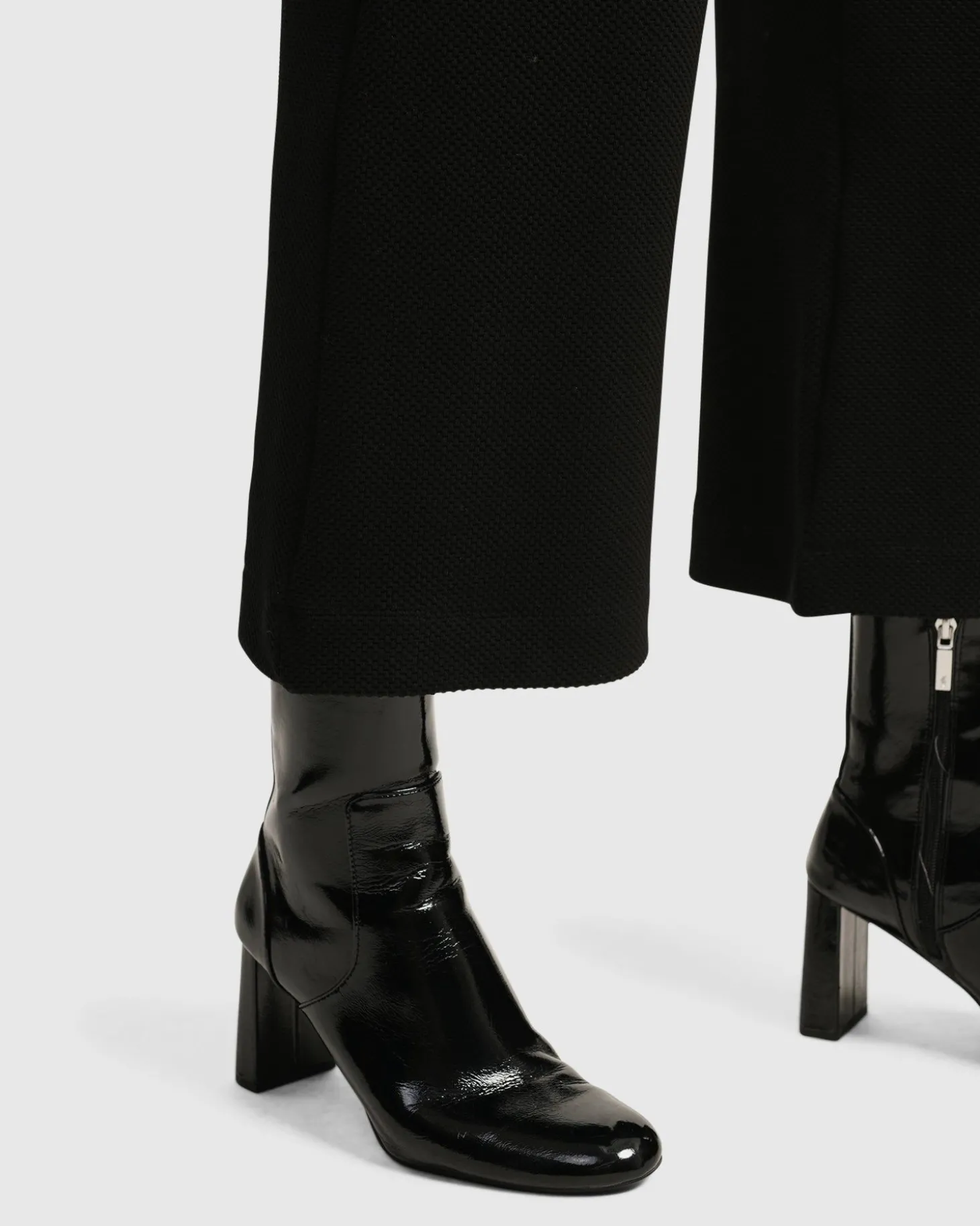 Women Alembika Superb Waffle Weave Ankle Pants, Black