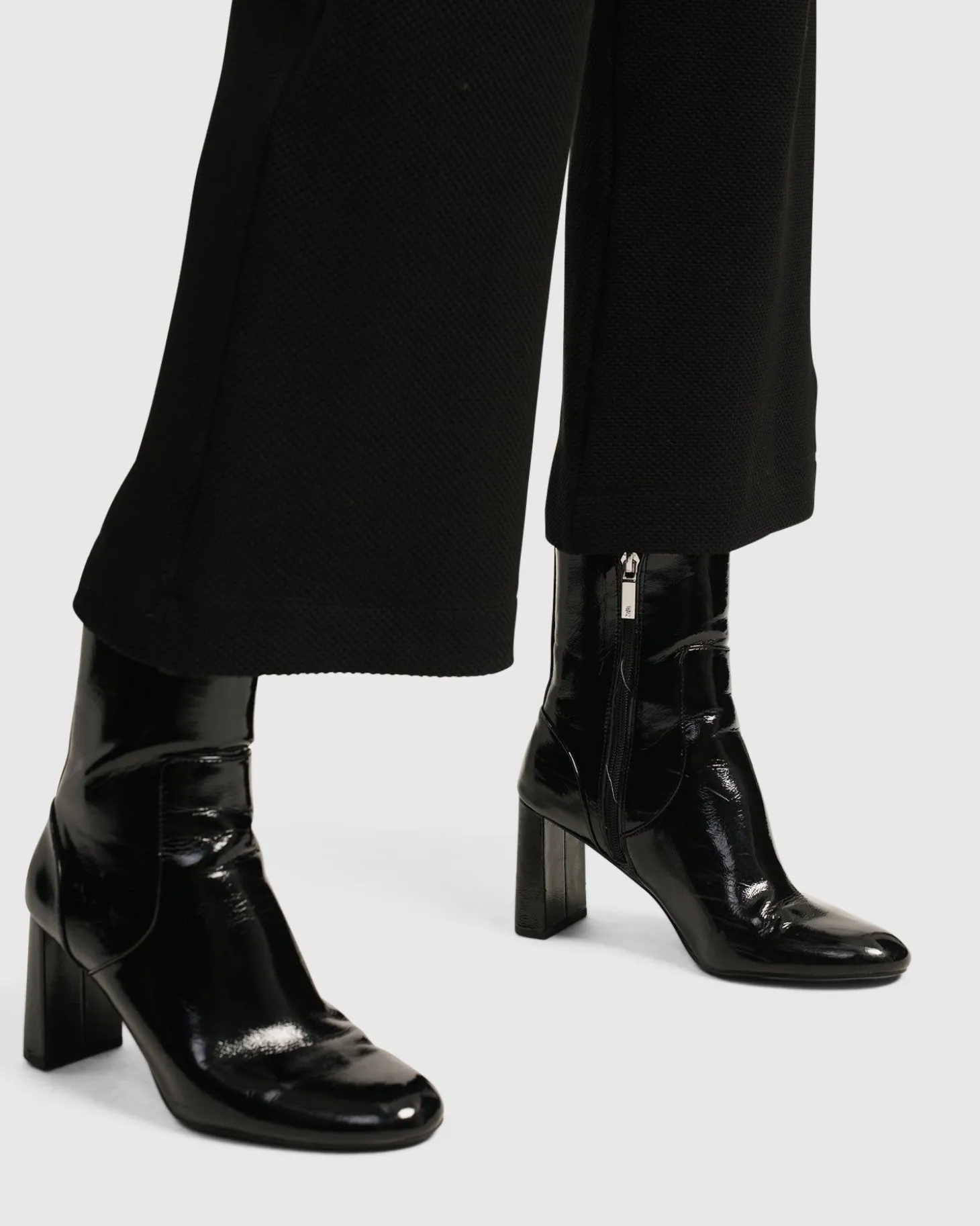 Women Alembika Superb Waffle Weave Ankle Pants, Black
