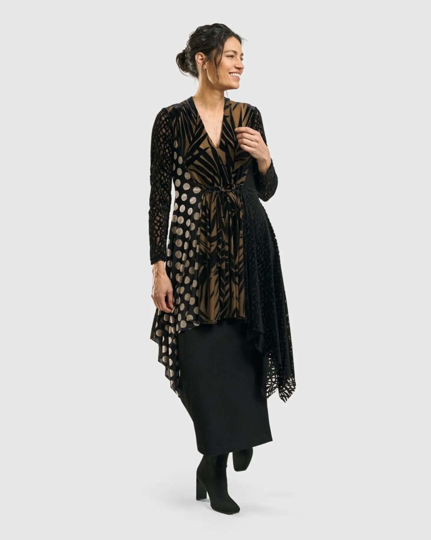Women Alembika Synergy Tunic Top, Gold