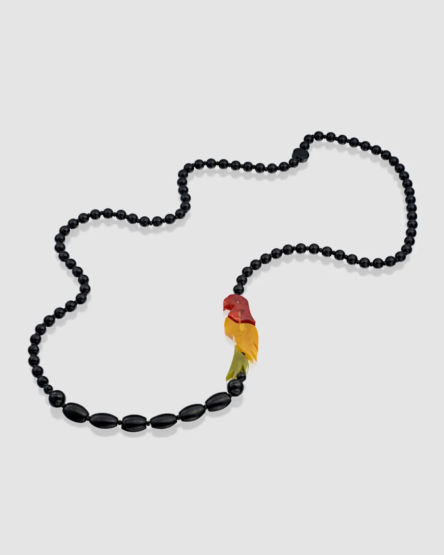 Women Alembika Tahiti Bird Bead Necklace, Multi/Black