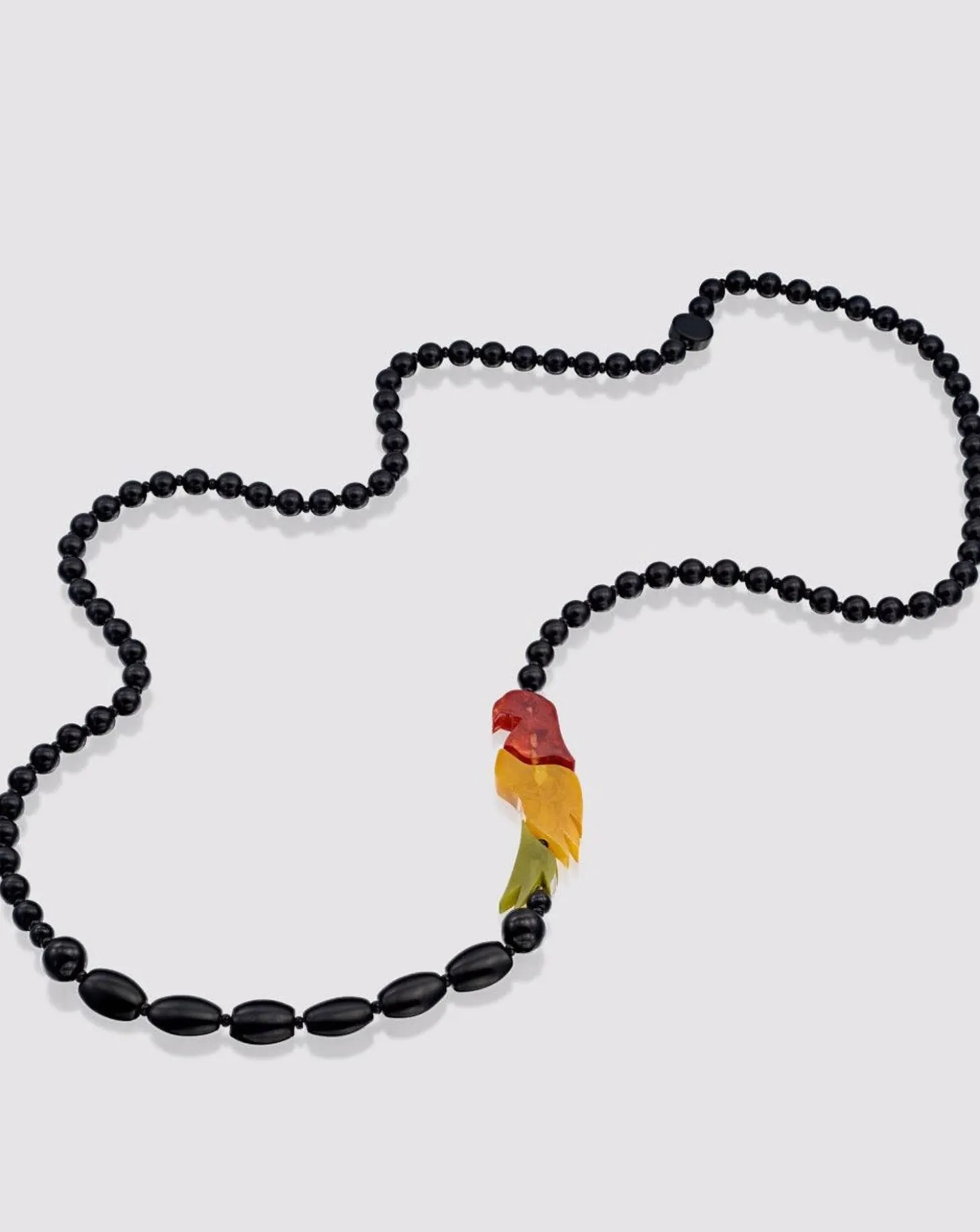 Women Alembika Tahiti Bird Bead Necklace, Multi/Black
