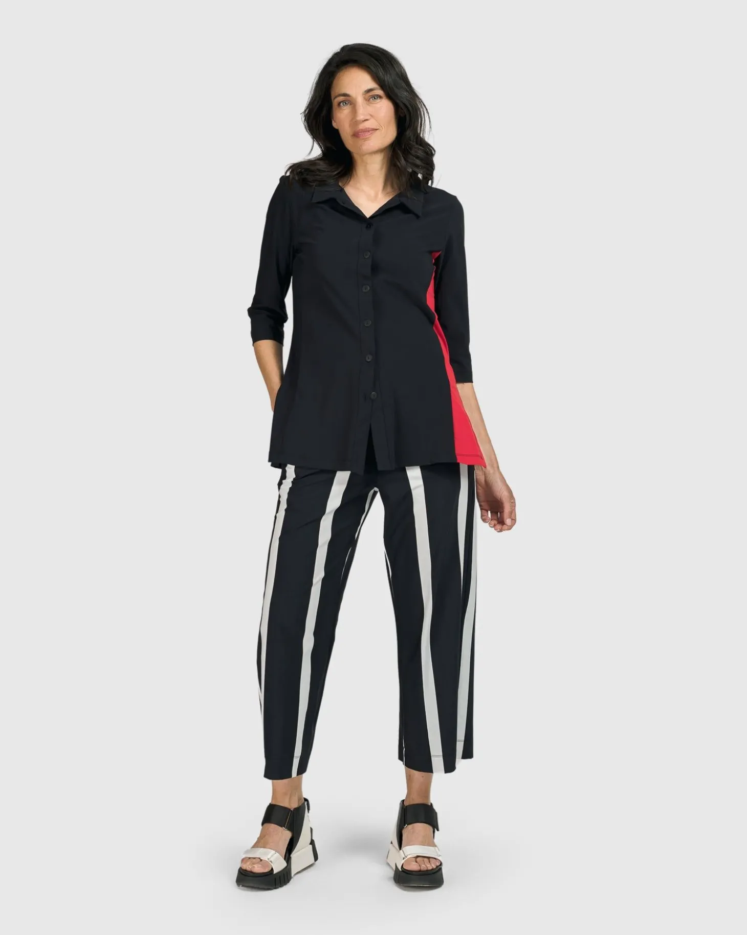 Women Alembika Tekbika Adeline Shirt Jacket, Black
