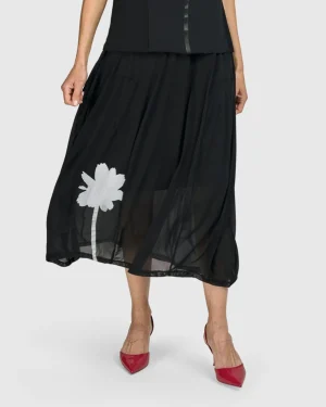Women Alembika Tekbika Antoinette Flared Cocoon Skirt, Tulle