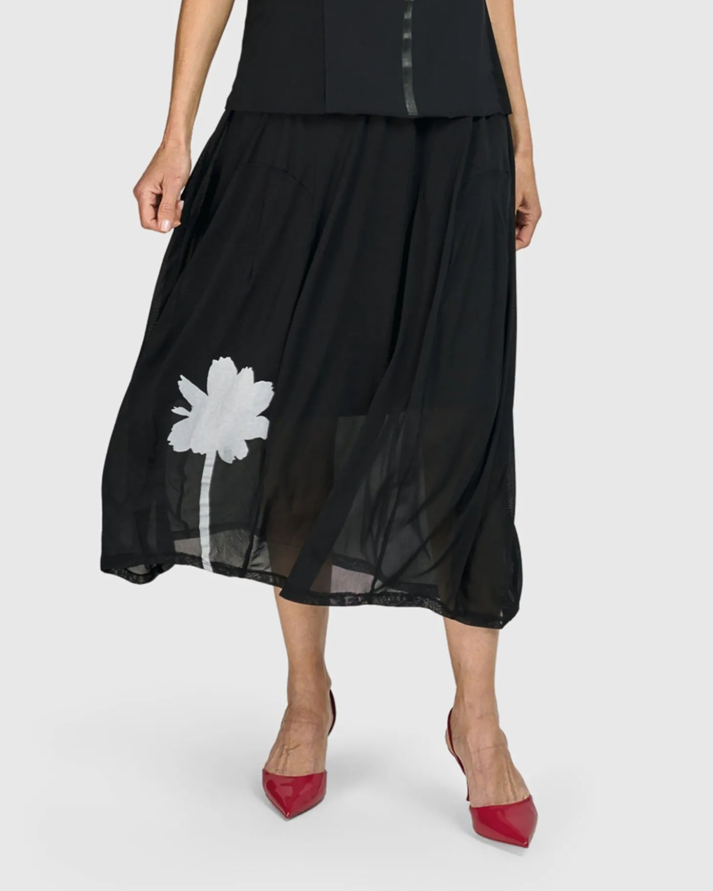 Women Alembika Tekbika Antoinette Flared Cocoon Skirt, Tulle