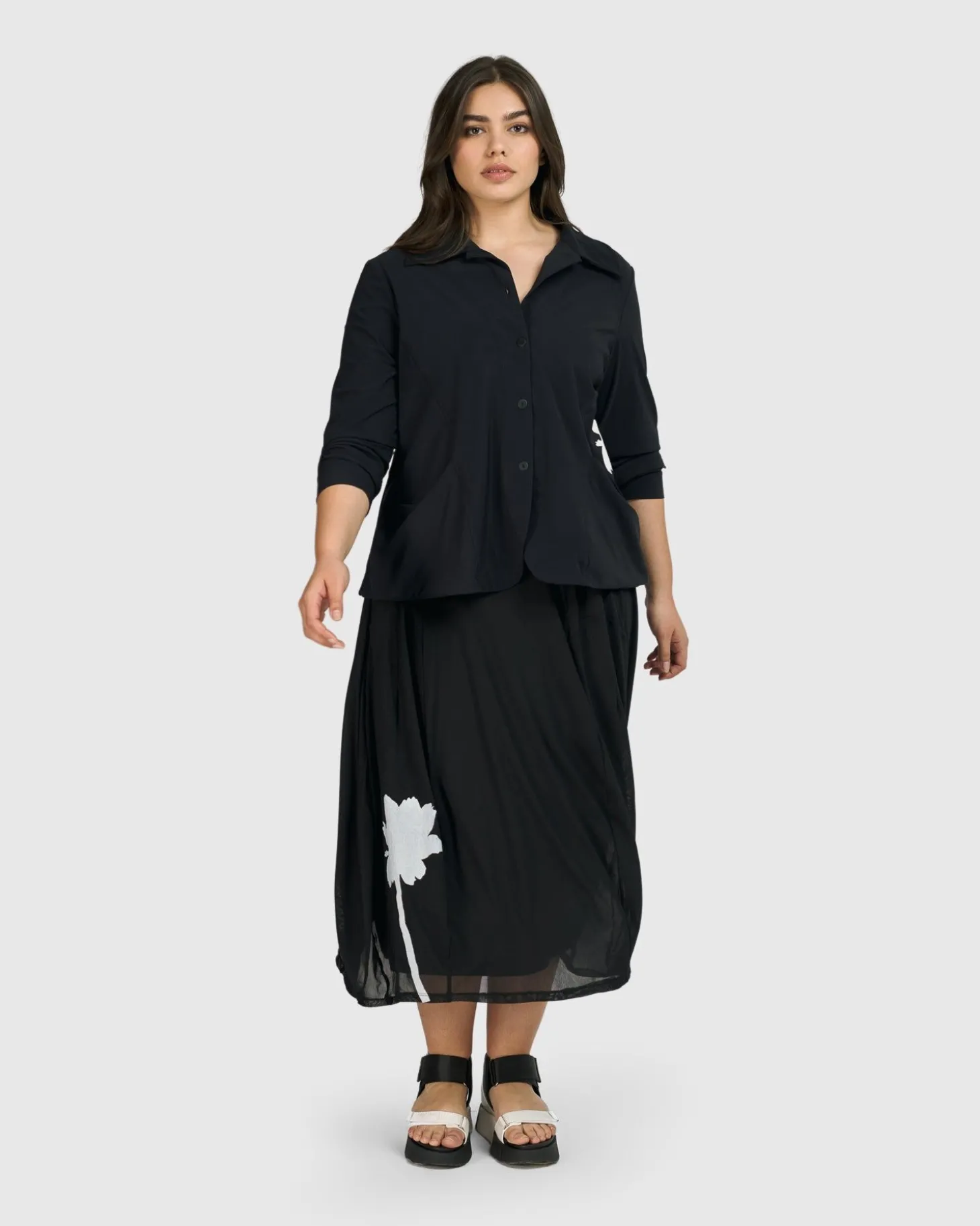 Women Alembika Tekbika Antoinette Flared Cocoon Skirt, Tulle