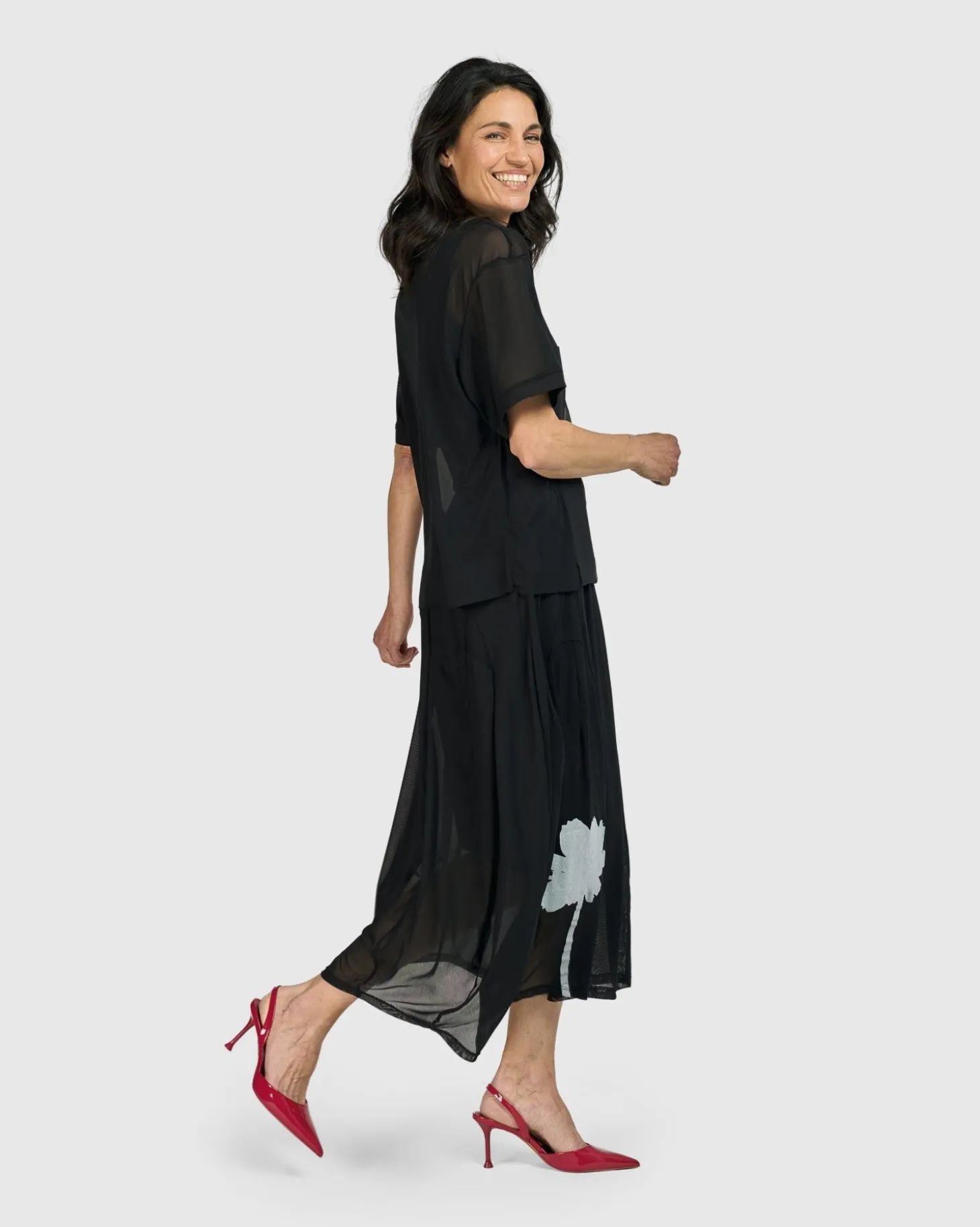 Women Alembika Tekbika Antoinette Flared Cocoon Skirt, Tulle