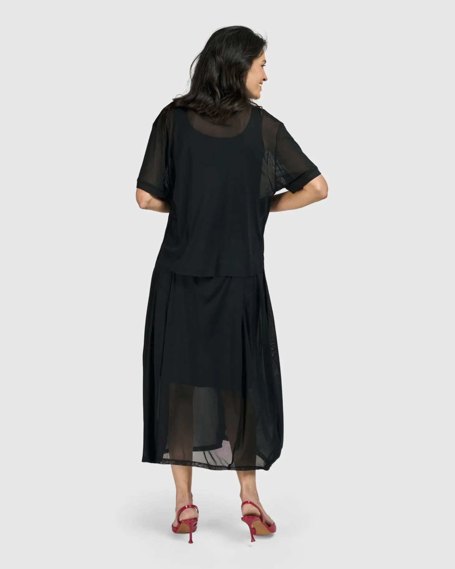 Women Alembika Tekbika Antoinette Flared Cocoon Skirt, Tulle
