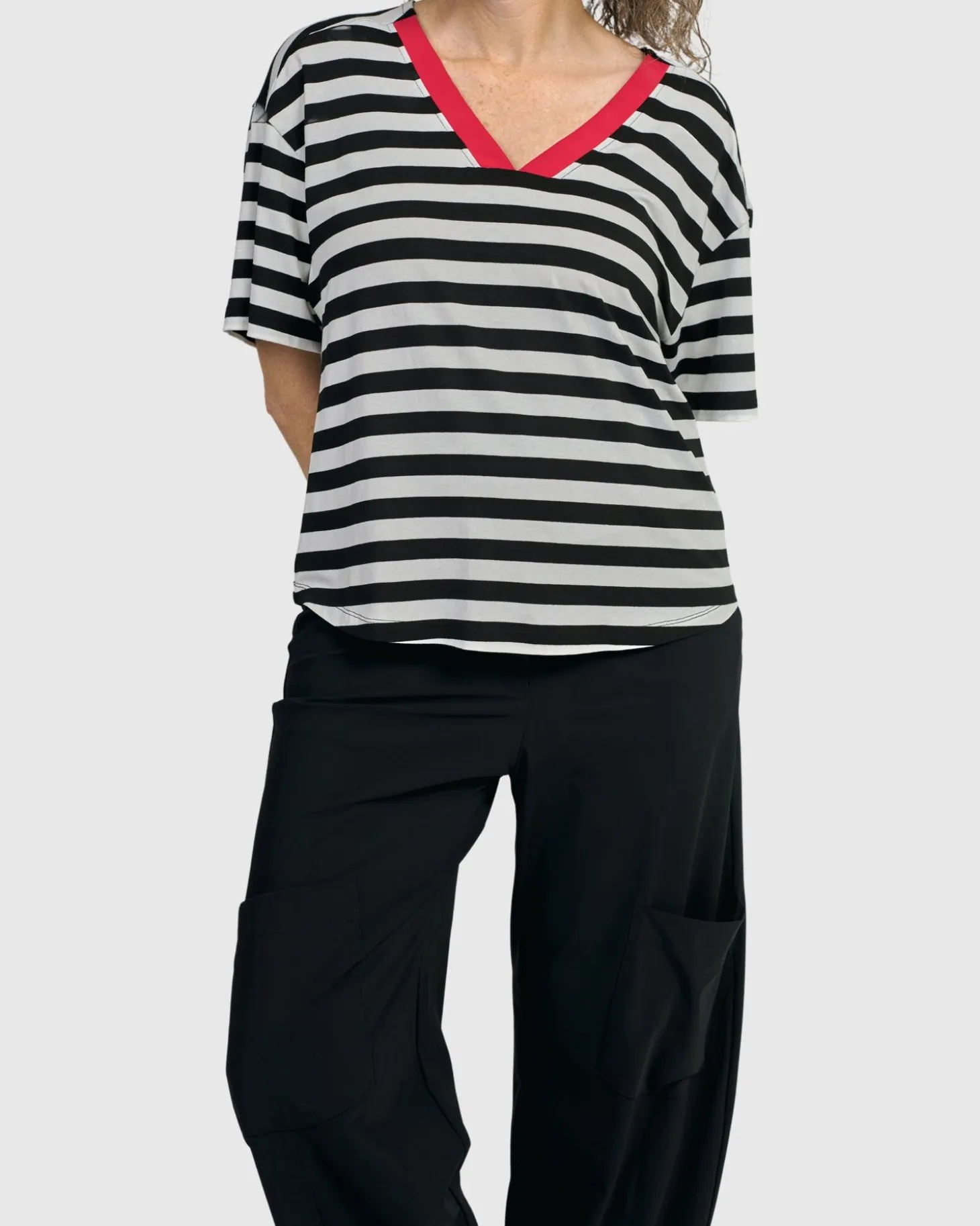Women Alembika Tekbika Baudelaire Day Tee, Stripes