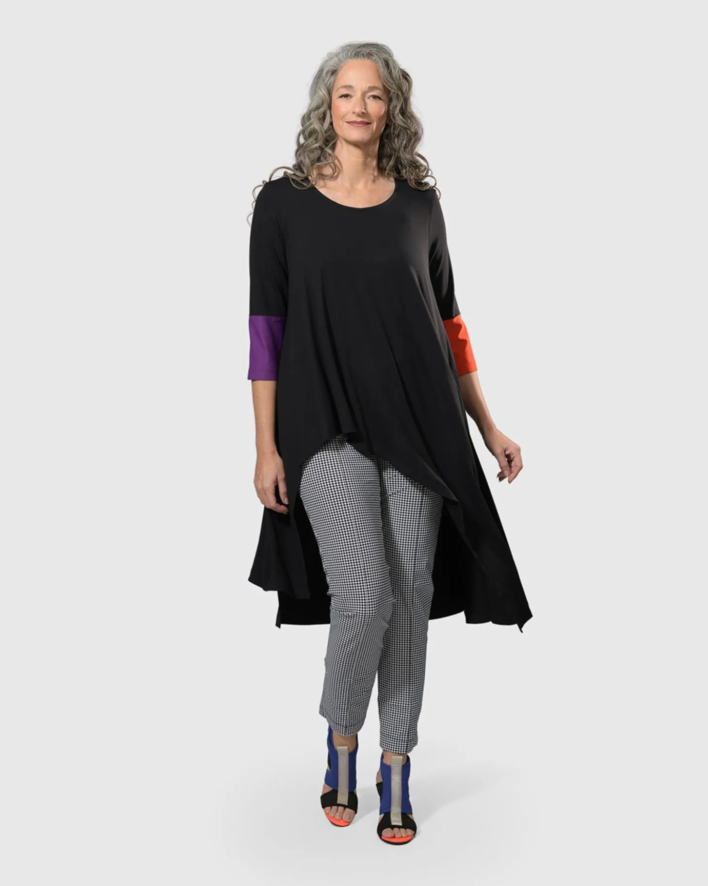 Women Alembika Tekbika Belinda Hi-Lo Tunic Top, Multi