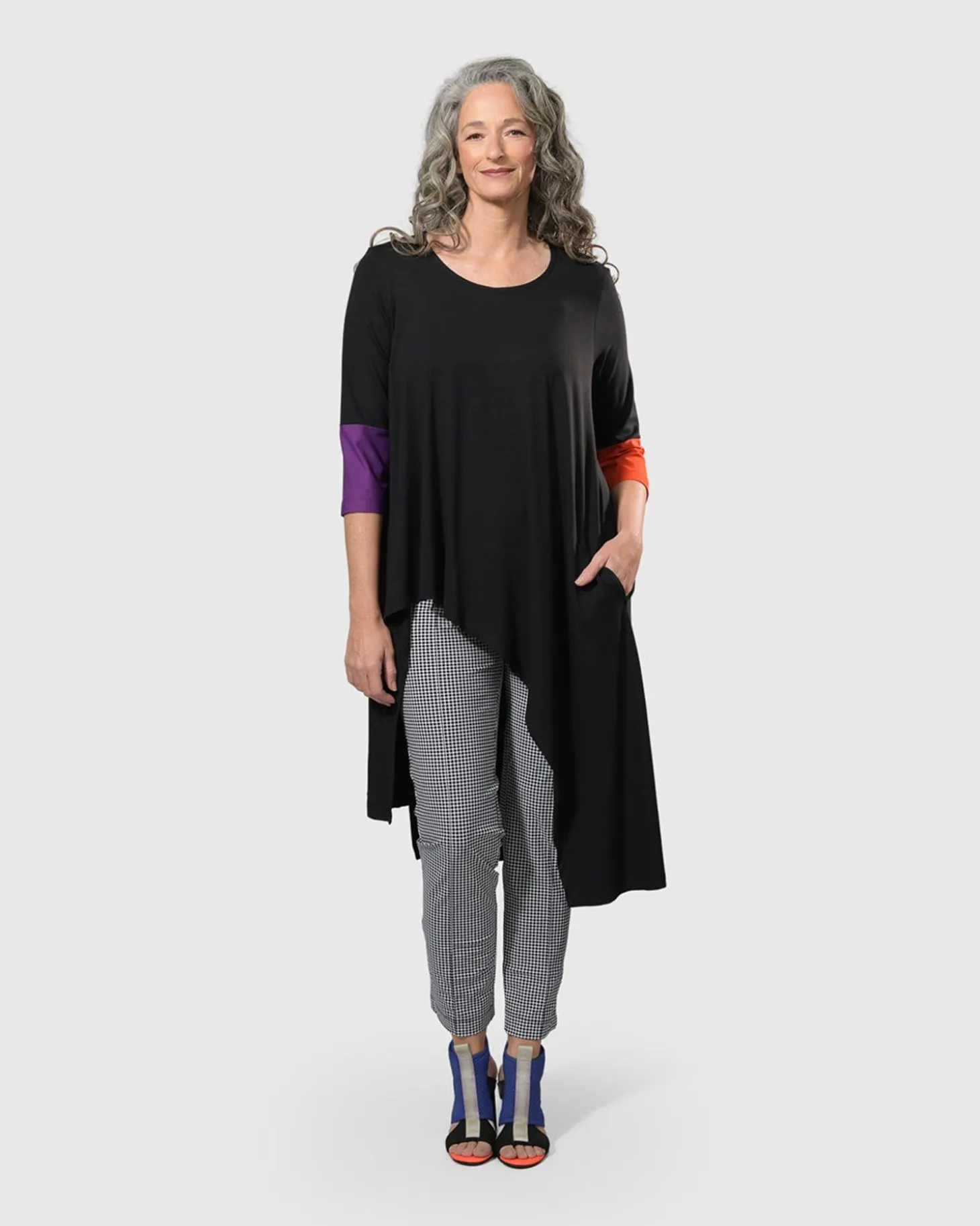 Women Alembika Tekbika Belinda Hi-Lo Tunic Top, Multi