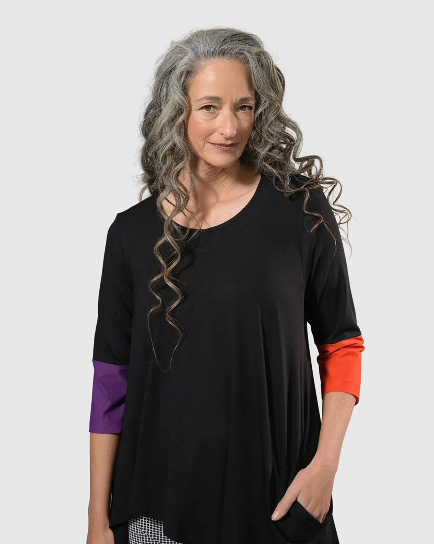 Women Alembika Tekbika Belinda Hi-Lo Tunic Top, Multi