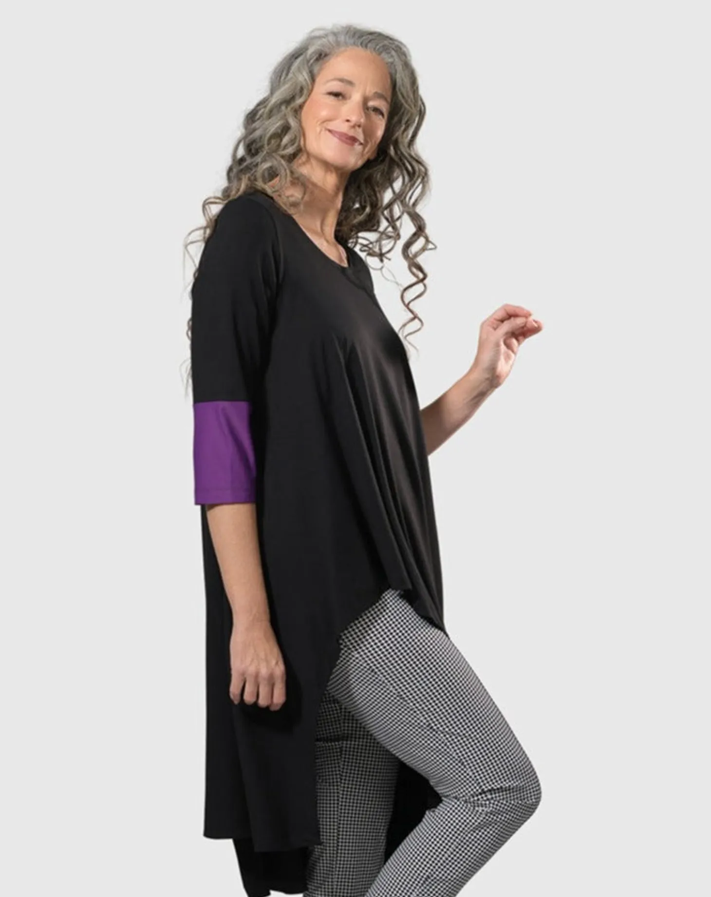 Women Alembika Tekbika Belinda Hi-Lo Tunic Top, Multi
