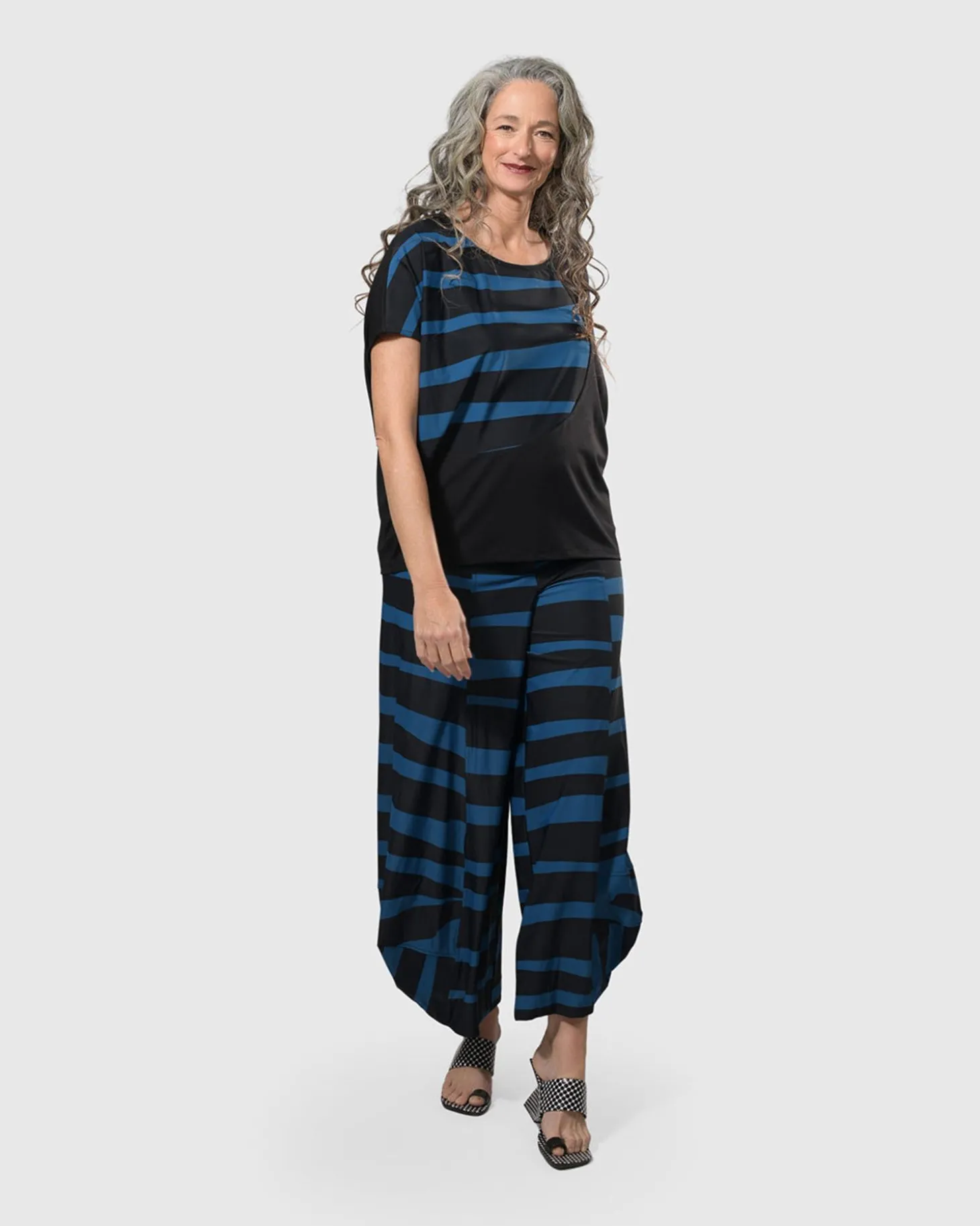 Women Alembika Tekbika Bliss Boxy Top, Ocean