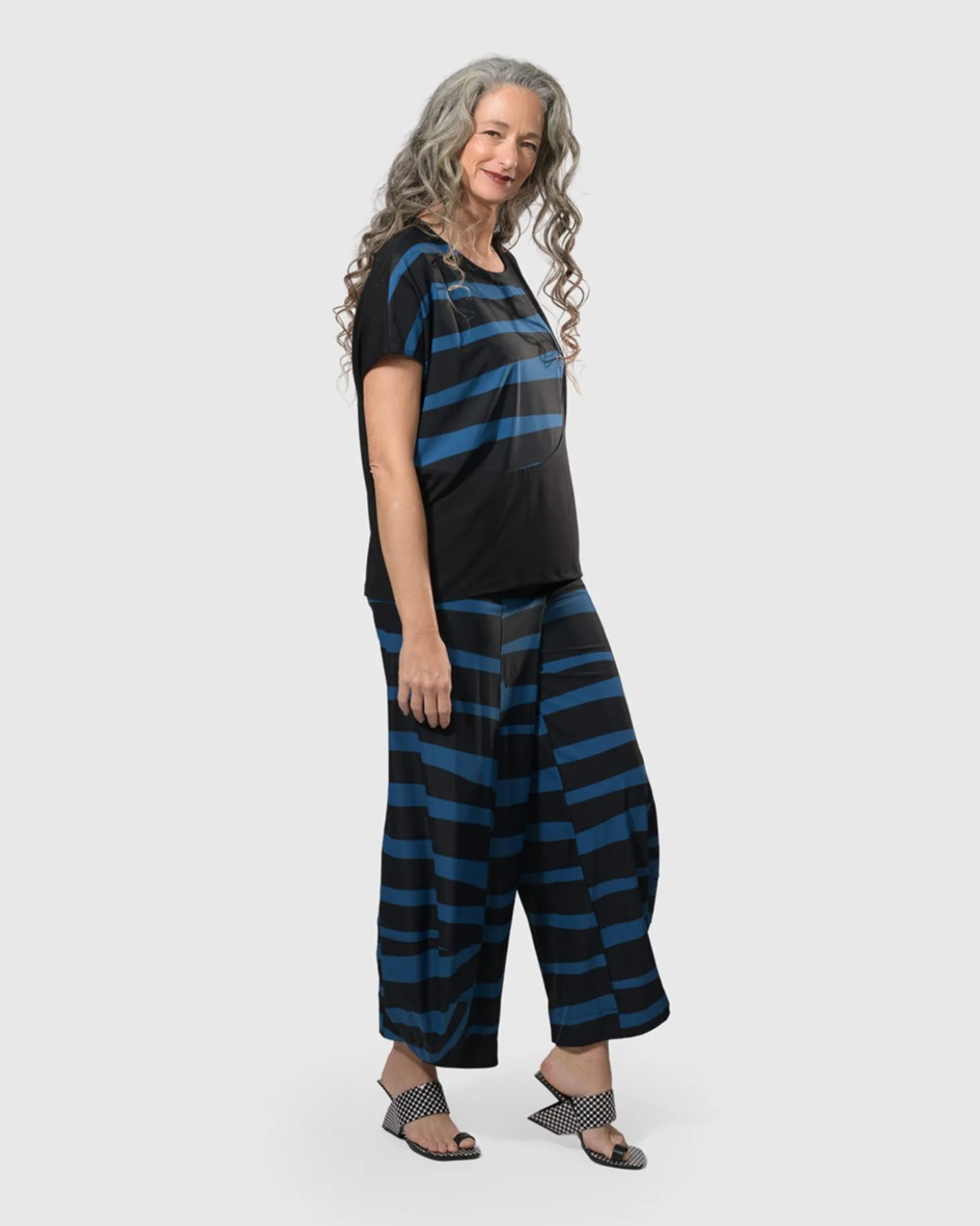 Women Alembika Tekbika Bliss Boxy Top, Ocean