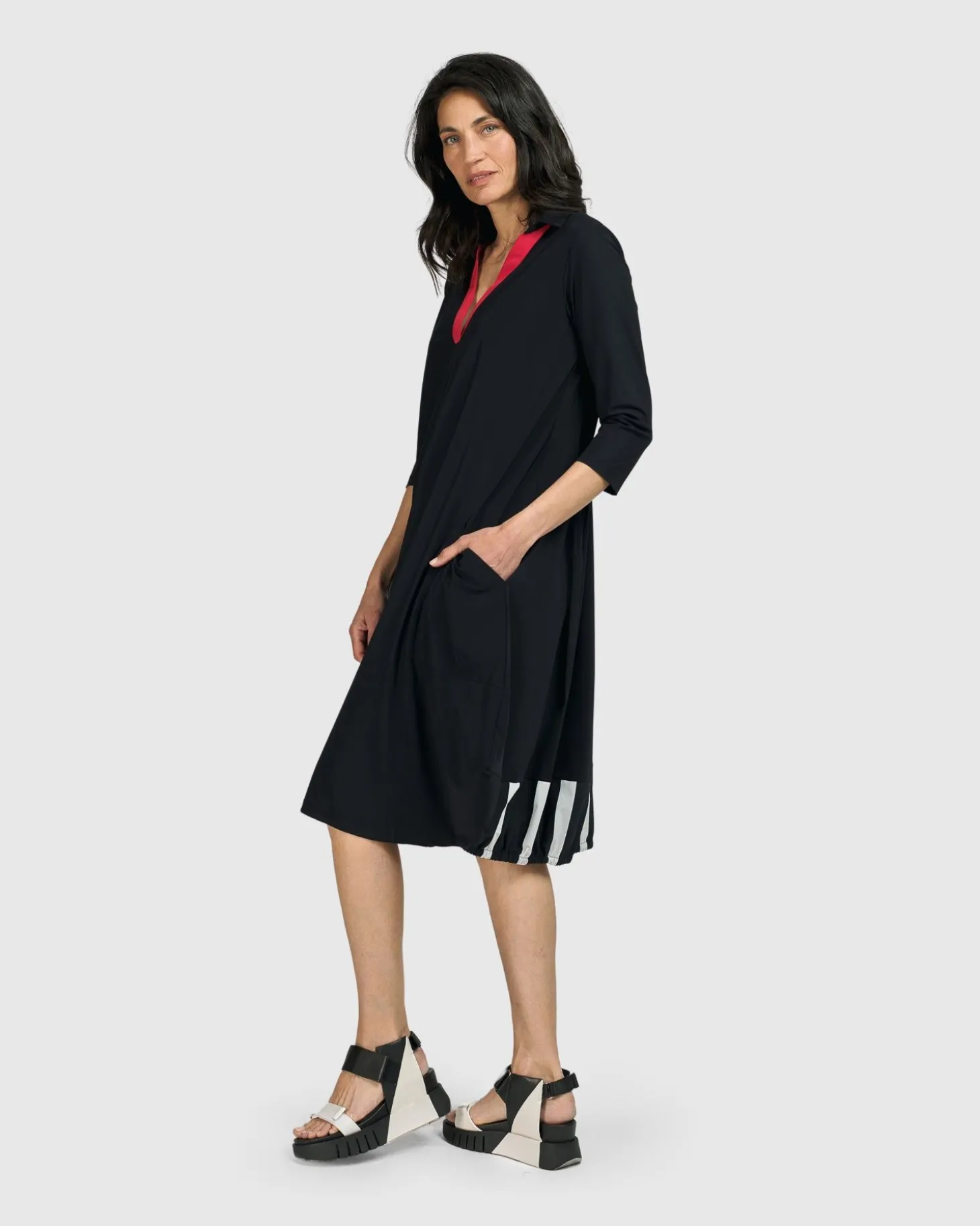 Women Alembika Tekbika Celine Dress, Black