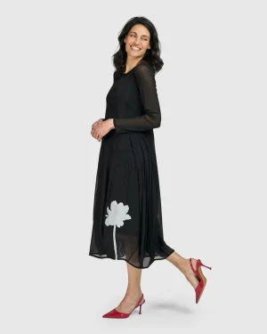 Women Alembika Tekbika Charlotte Crew Cocoon Dress, Tulle