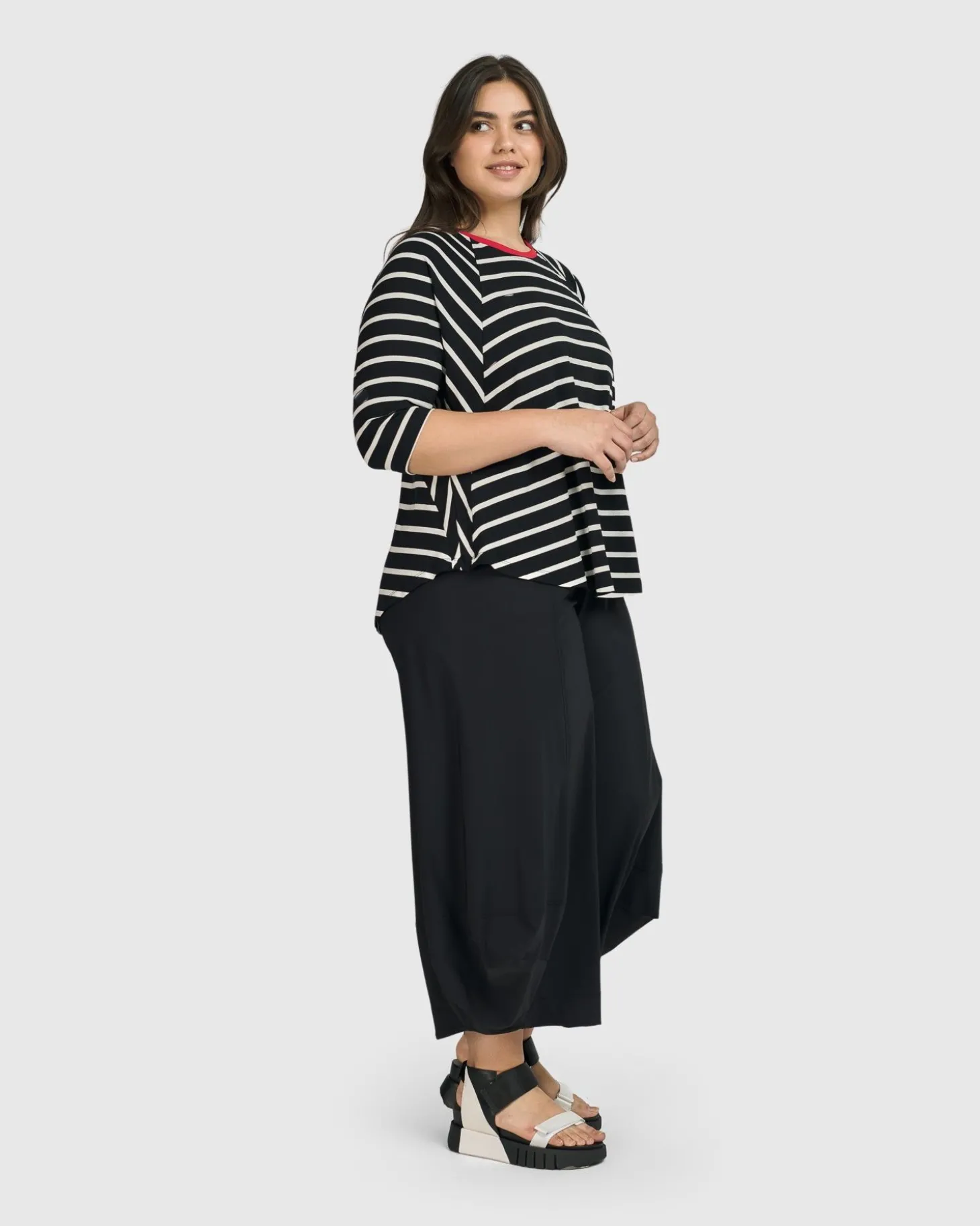 Women Alembika Tekbika De Beauvoir Tee, Stripes