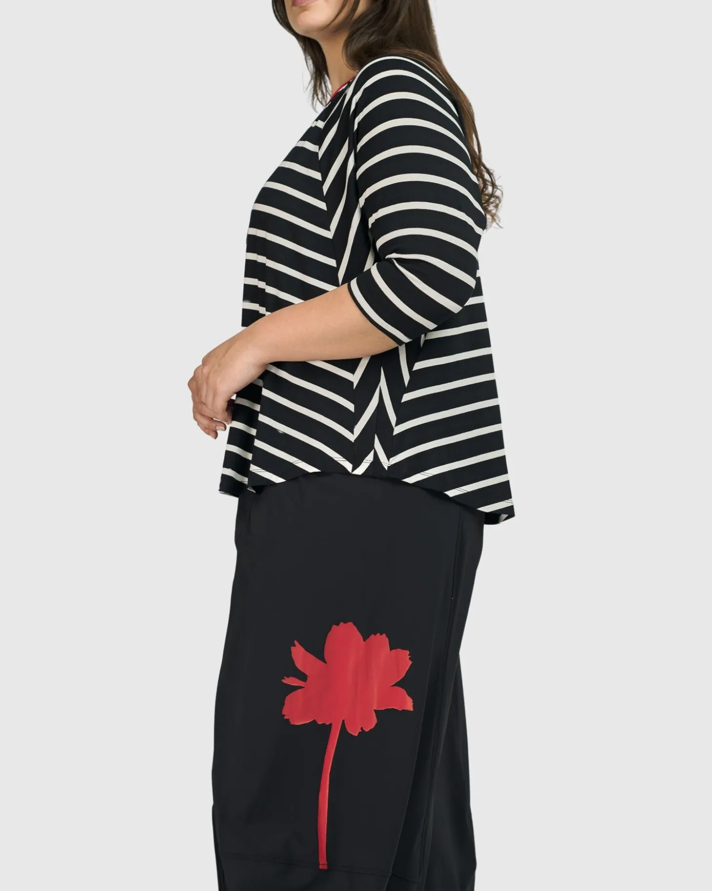 Women Alembika Tekbika De Beauvoir Tee, Stripes