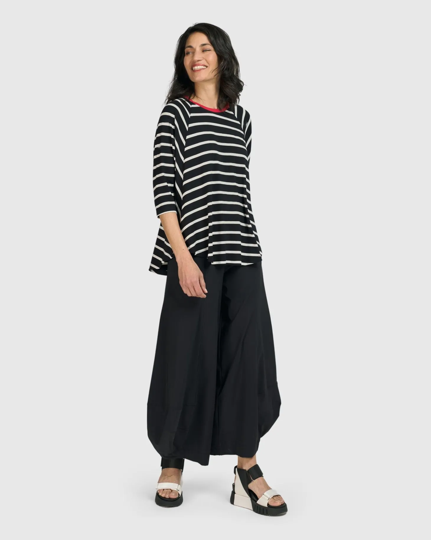 Women Alembika Tekbika De Beauvoir Tee, Stripes