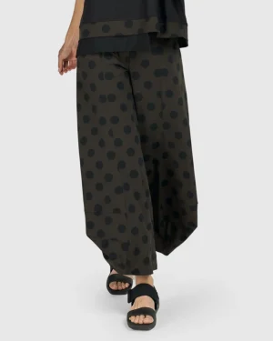 Women Alembika Tekbika Dots Punto Pants, Khaki