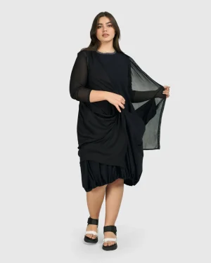 Women Alembika Tekbika Essential Draped Cocoon Jacket, Mesh