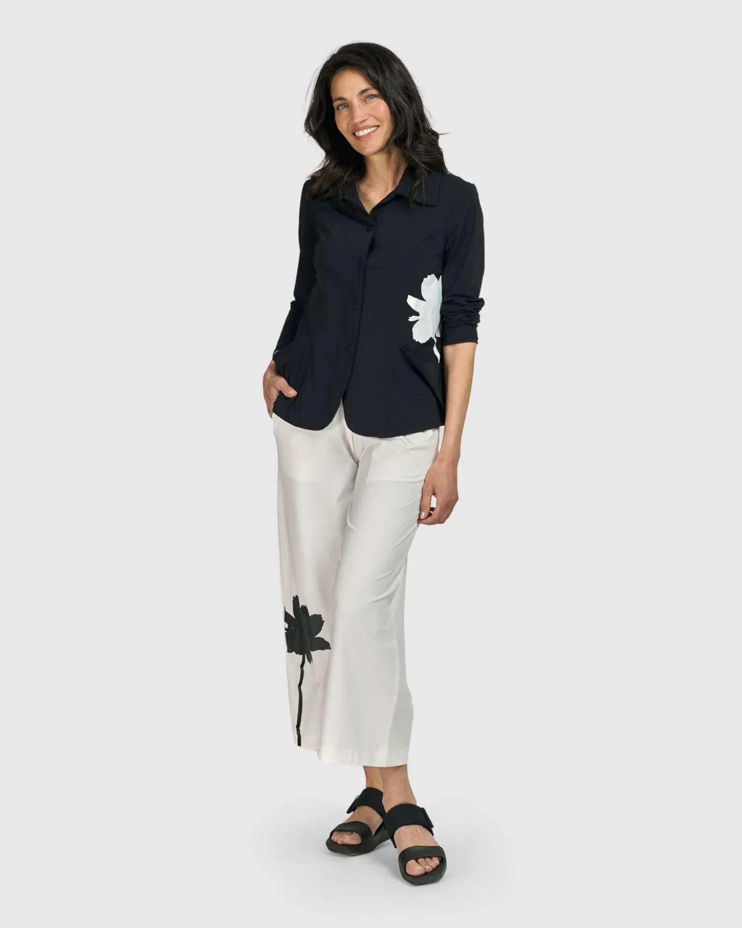 Women Alembika Tekbika Mont Blanc Blazer, Flower