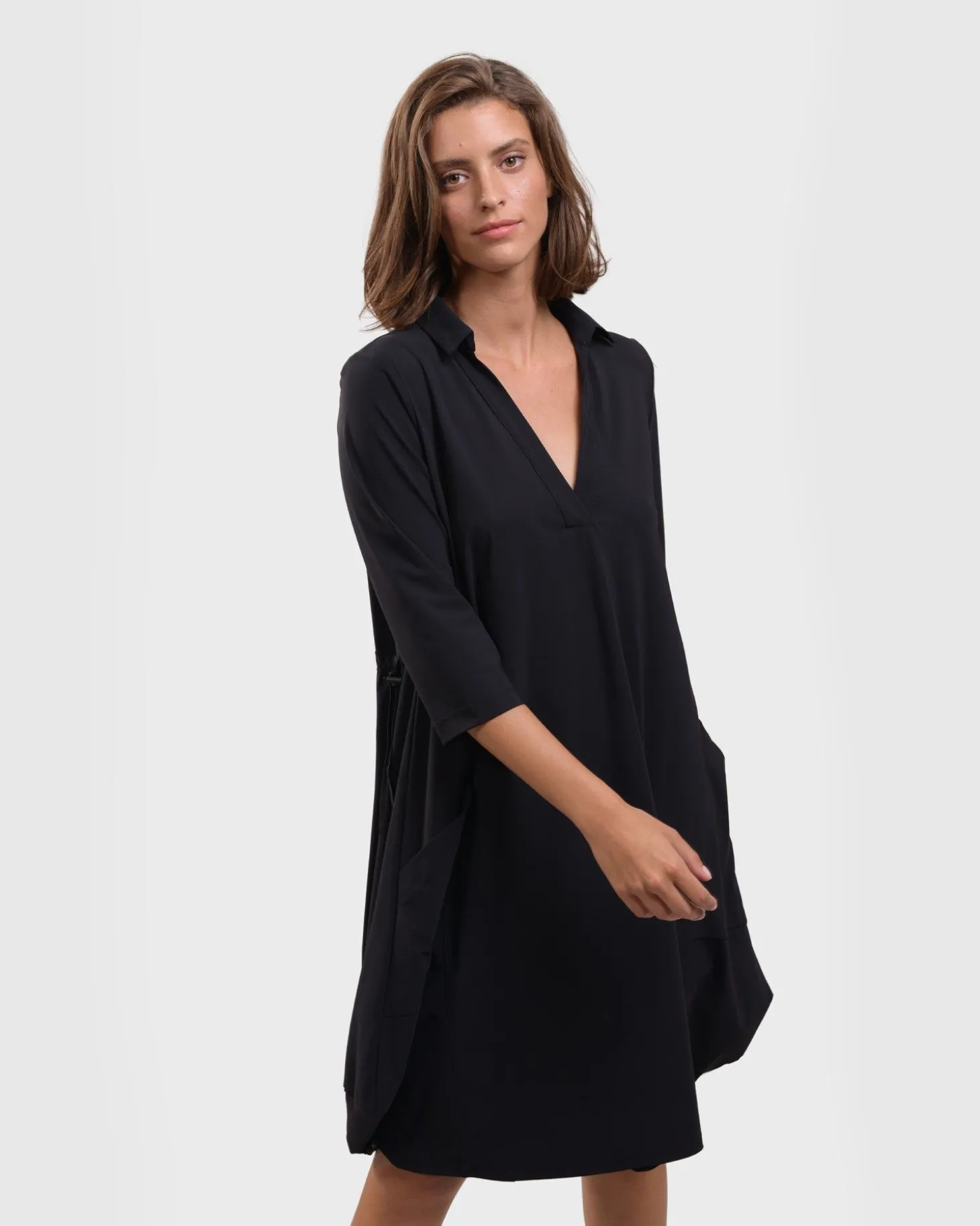 Women Alembika Tekbika Popover Dress, Black