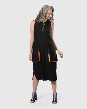 Women Alembika Tekbika Poppy Sleeveless Pocket Dress, Multi