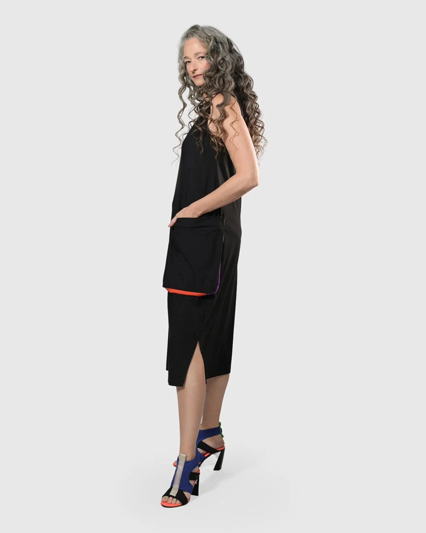 Women Alembika Tekbika Poppy Sleeveless Pocket Dress, Multi