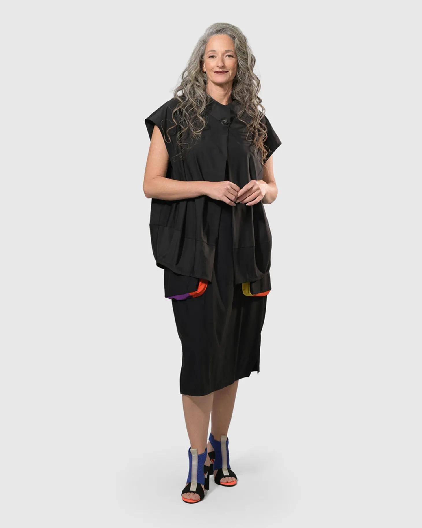 Women Alembika Tekbika Poppy Sleeveless Pocket Dress, Multi