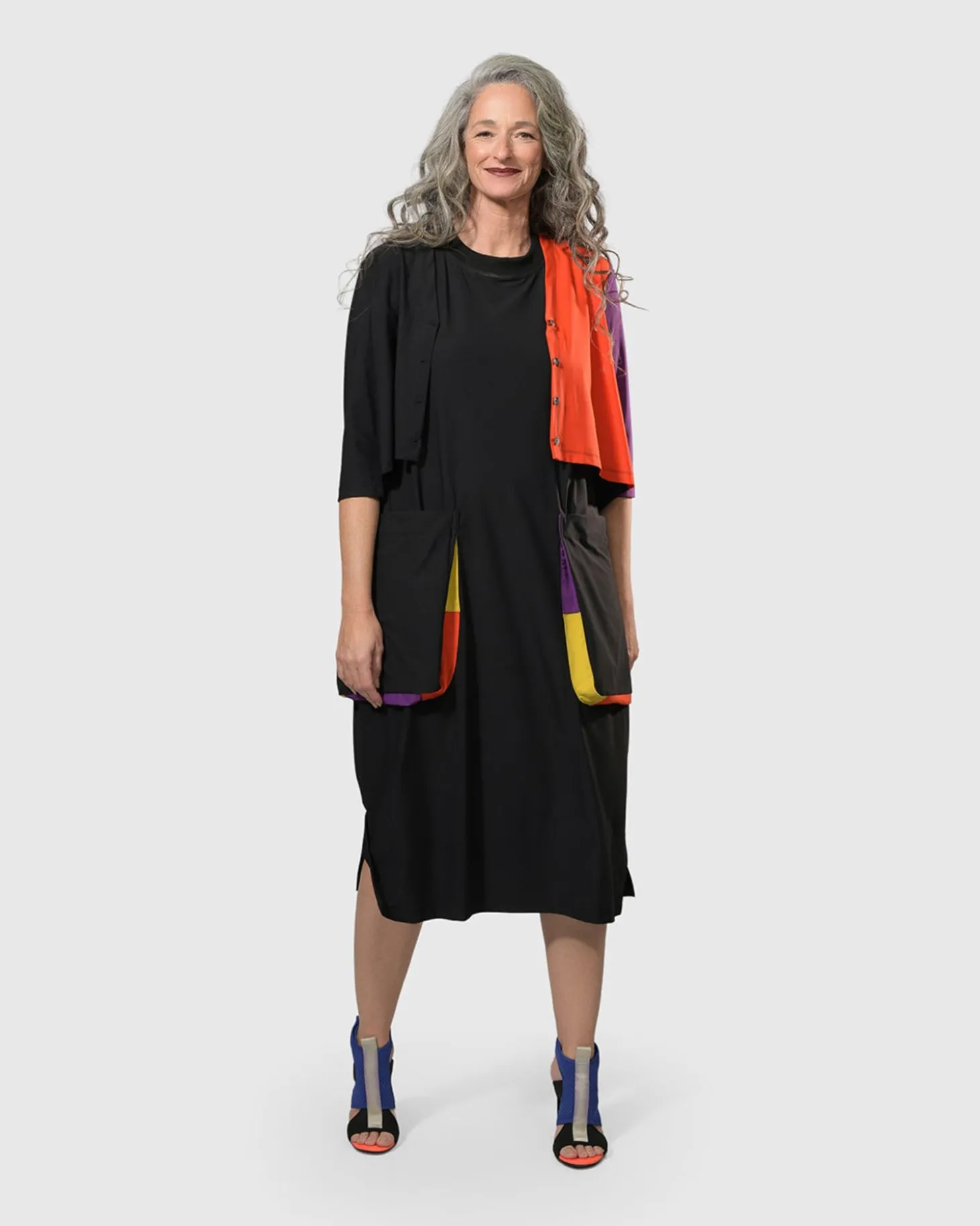 Women Alembika Tekbika Poppy Sleeveless Pocket Dress, Multi